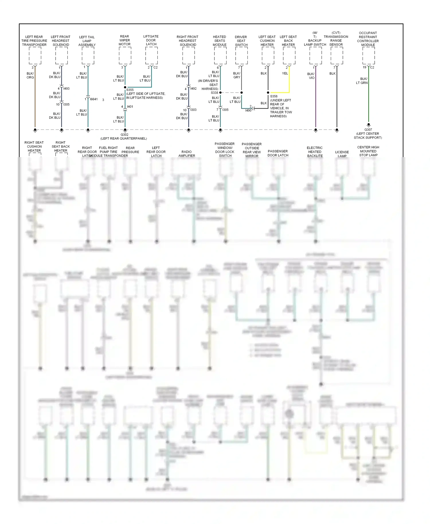 Jeep Compass I facelift 2 (2013-2016) speed control switch wiring diagram  (3 of 10)