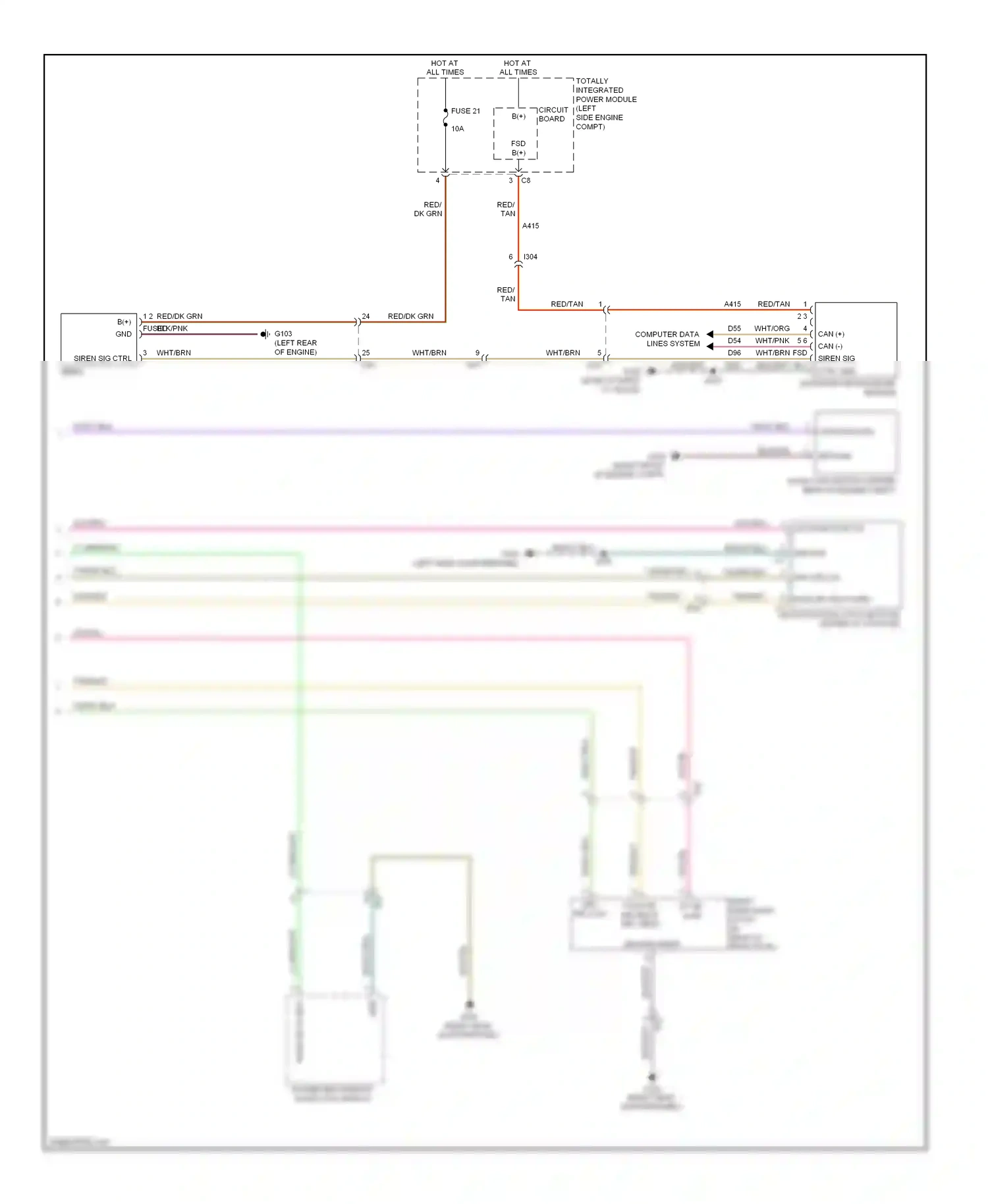 Jeep Compass I facelift 2 (2013-2016) totally integrated power module (left side engine compt) wiring diagram  (2 of 29)
