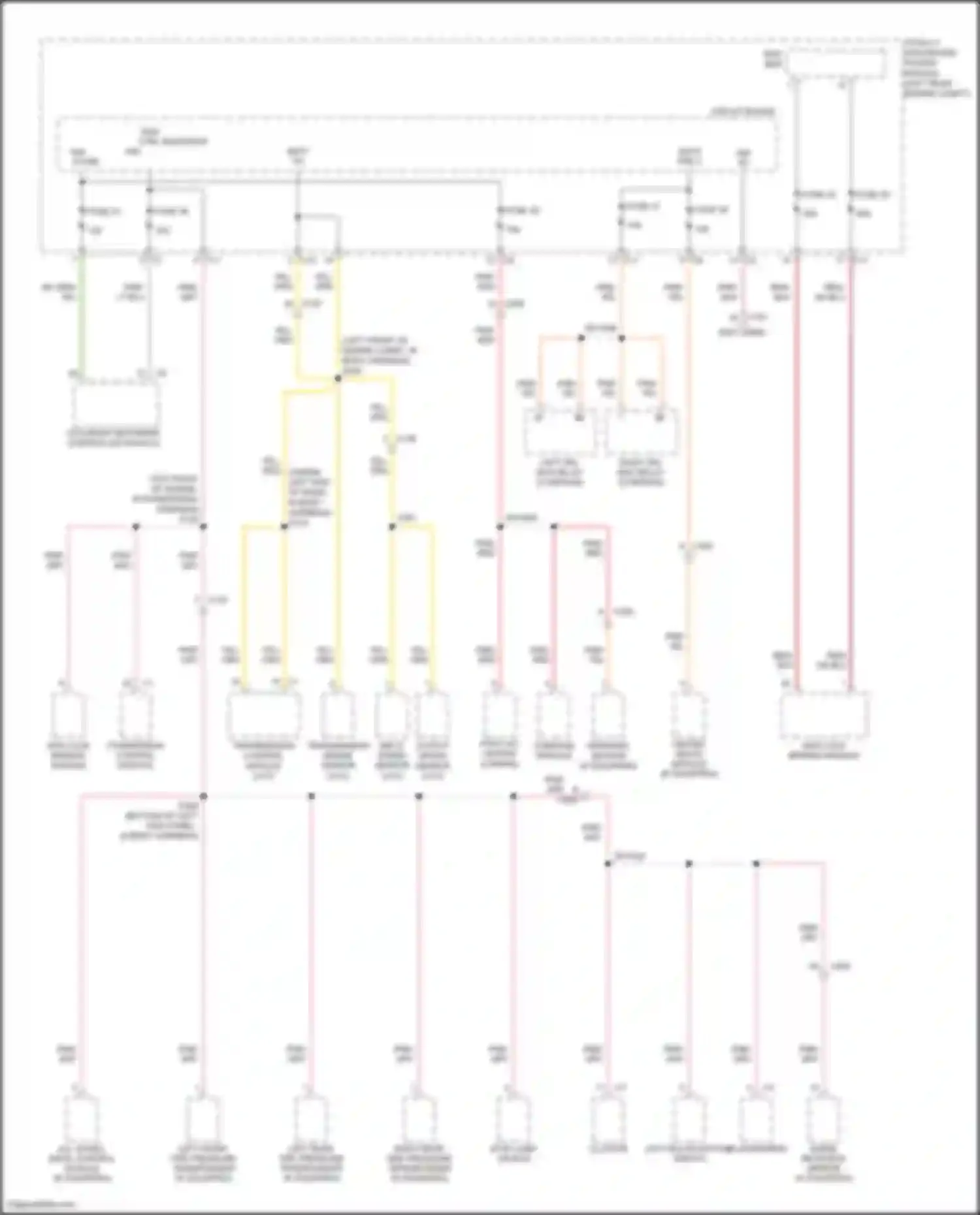 Compass Jeep I facelift (2010-2013): Power distribution circuit (3 of 3)