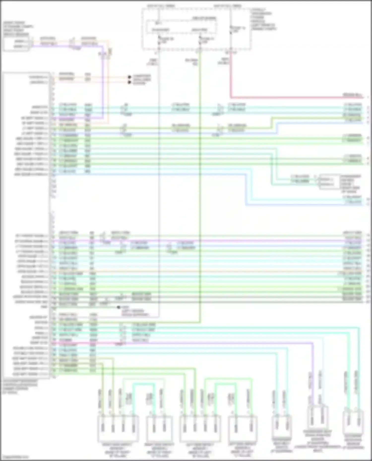 Compass Jeep I facelift (2010-2013): Supplemental restraints circuit (1 of 2)