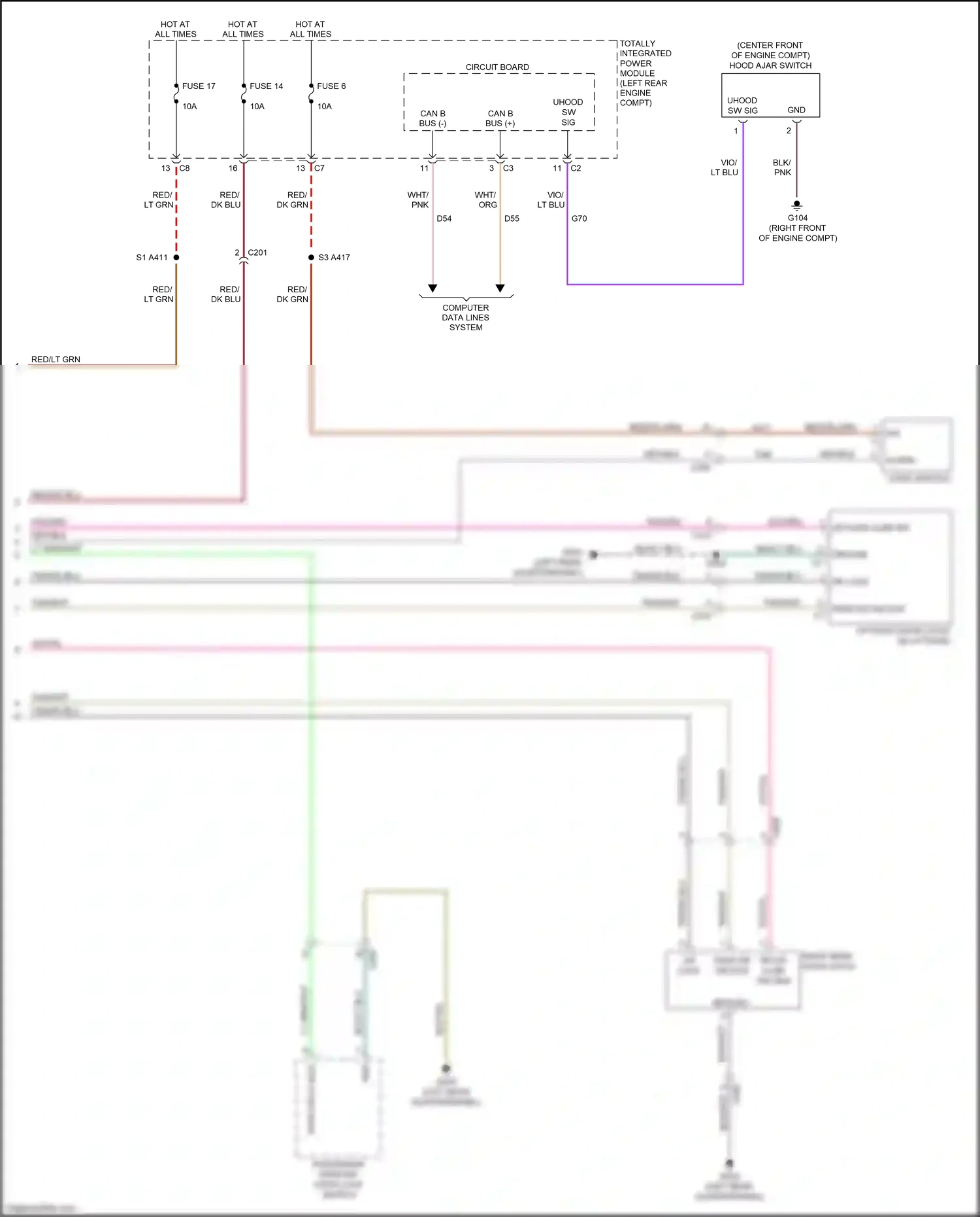 Jeep Compass I facelift (2010-2013) computer data lines system wiring diagram  (23 of 40)