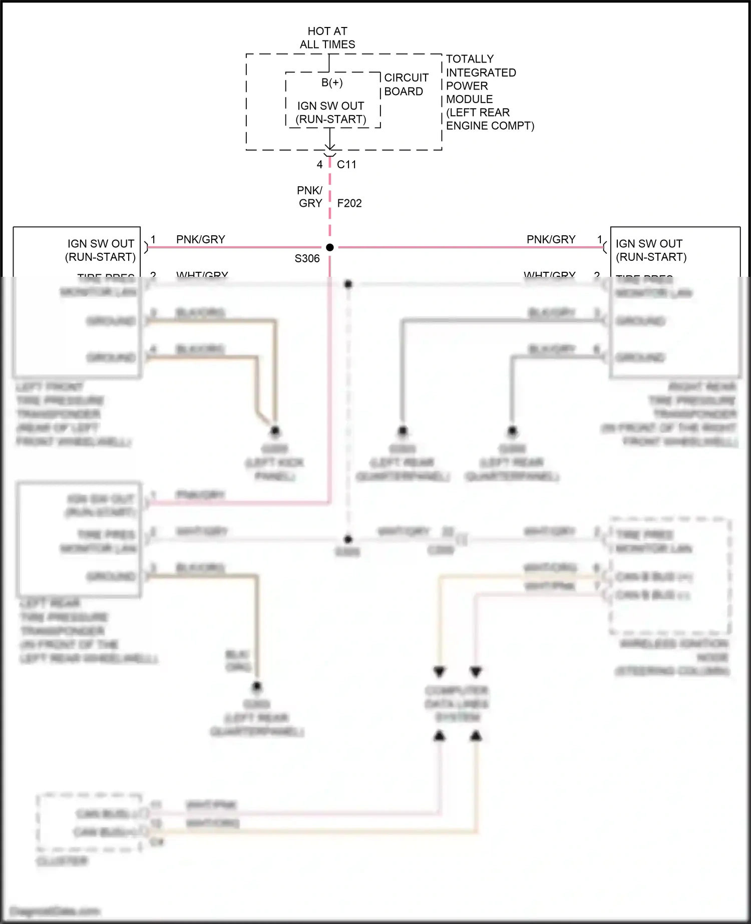 Jeep Compass I facelift (2010-2013) computer data lines system wiring diagram  (9 of 40)