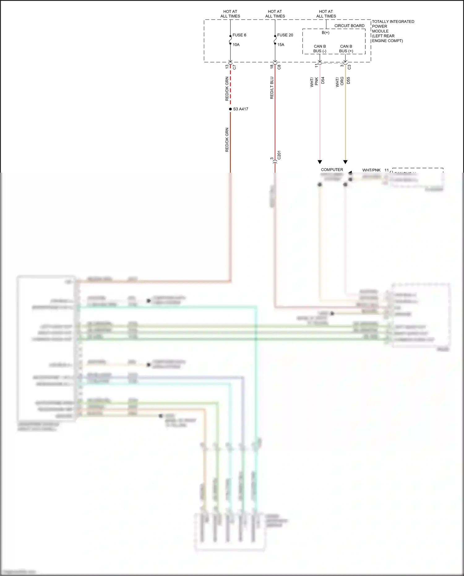 Jeep Compass I facelift (2010-2013) computer data lines system wiring diagram  (7 of 40)