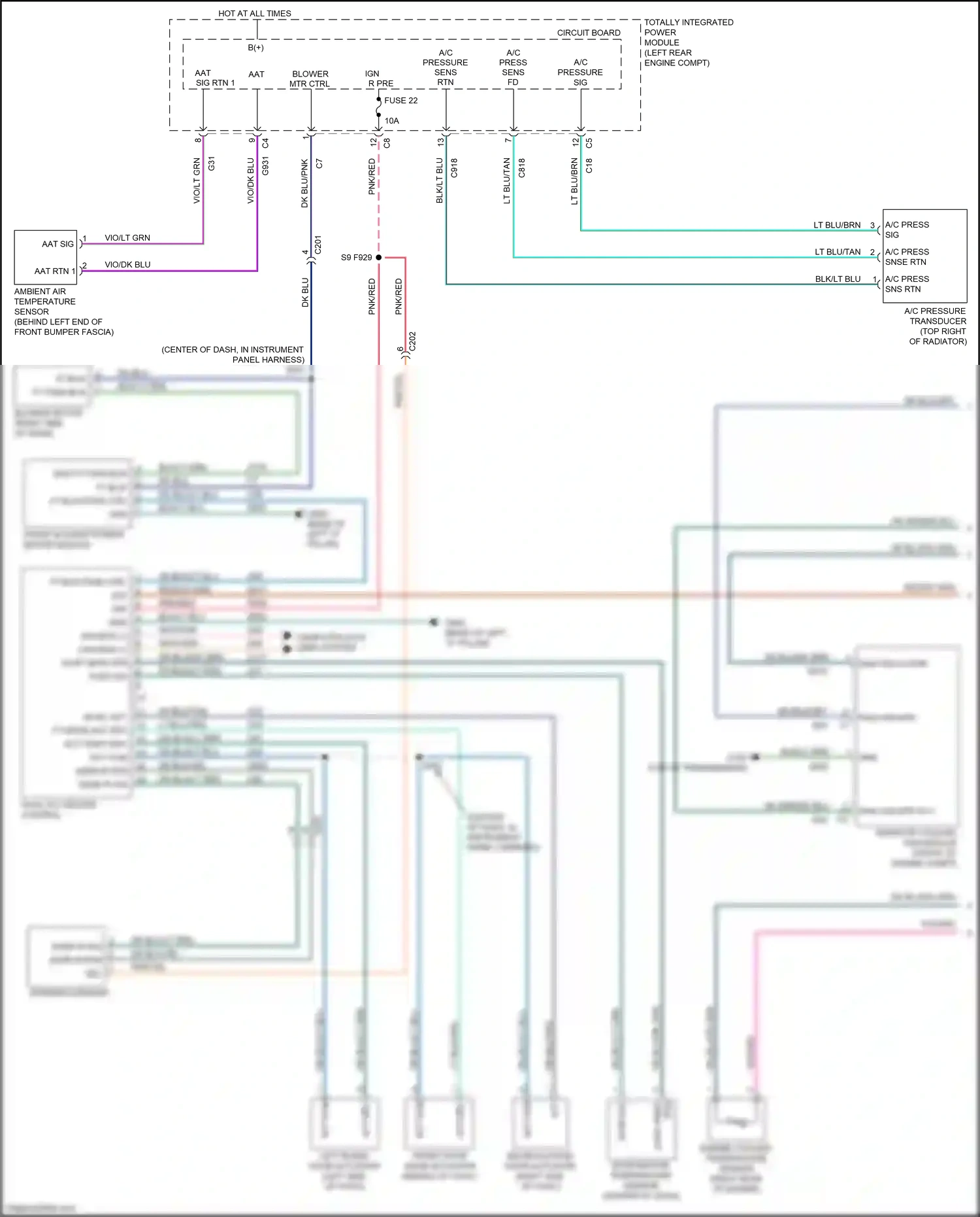 Jeep Compass I facelift (2010-2013) engine coolant temperature sensor wiring diagram  (1 of 4)
