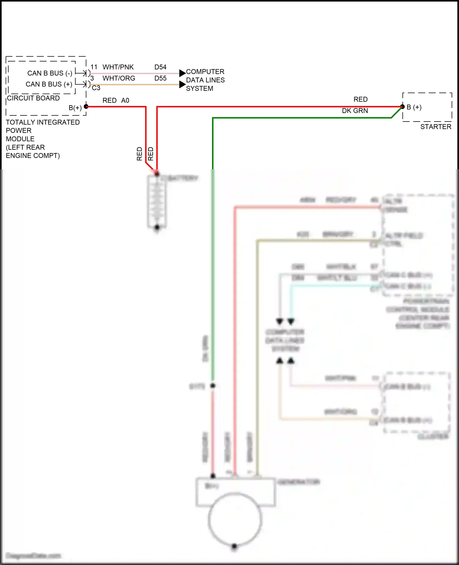 Jeep Compass I facelift (2010-2013) (left rear engine compt) wiring diagram  (1 of 45)
