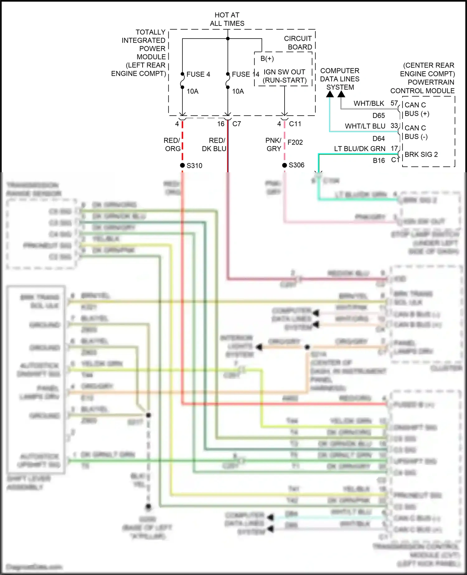 Jeep Compass I facelift (2010-2013) (left rear engine compt) wiring diagram  (39 of 45)