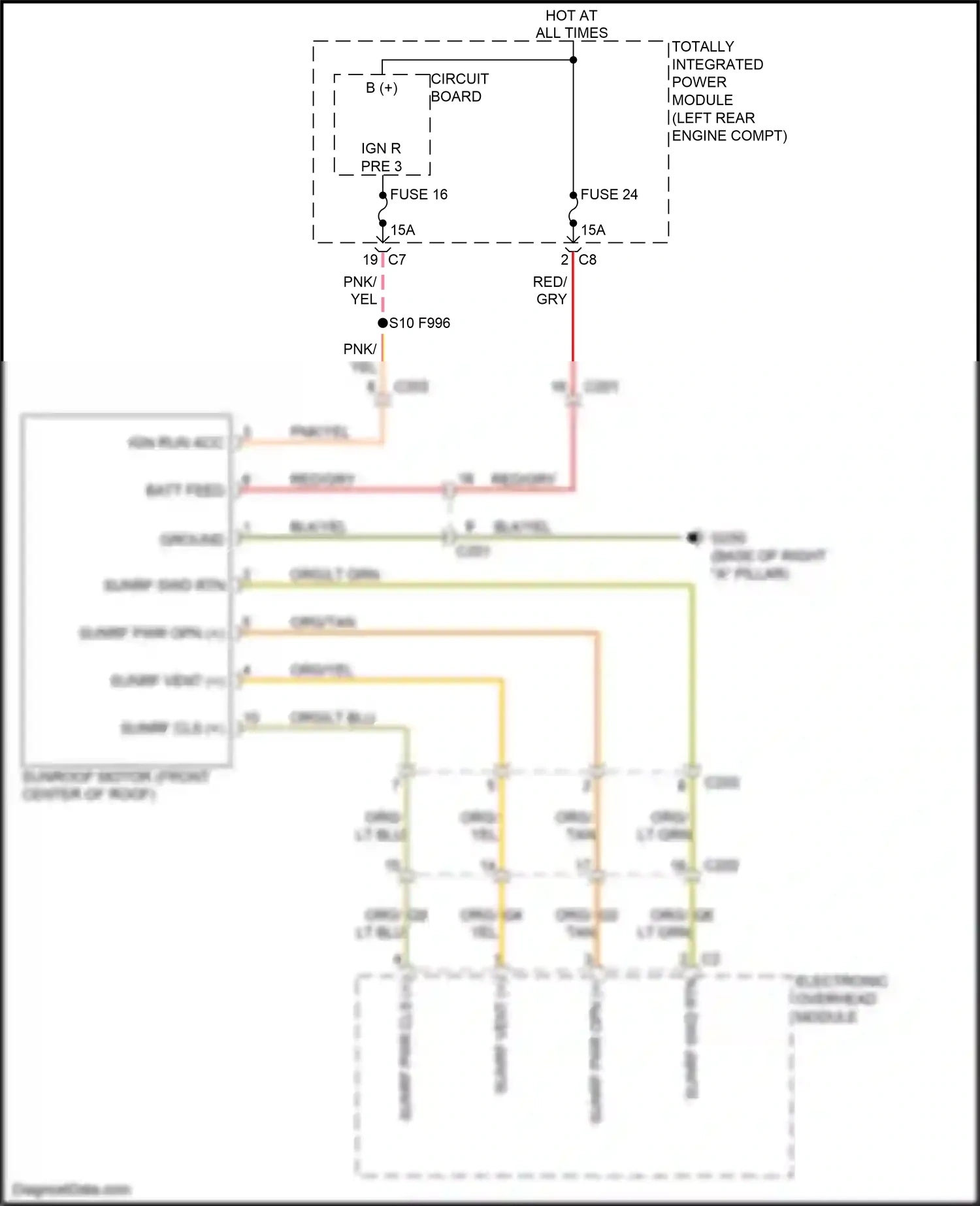 Jeep Compass I facelift (2010-2013) (left rear engine compt) wiring diagram  (8 of 45)