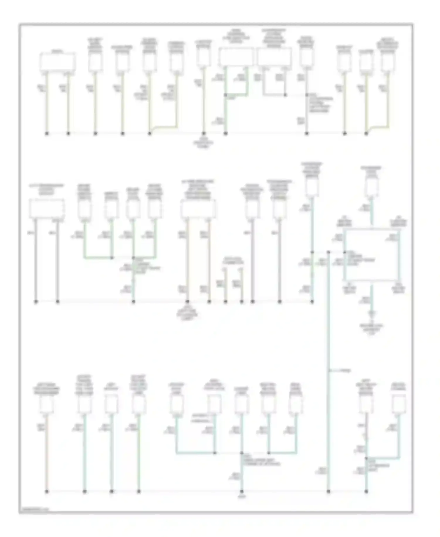 Compass Jeep I (2006-2010): Ground distribution circuit (2 of 3)