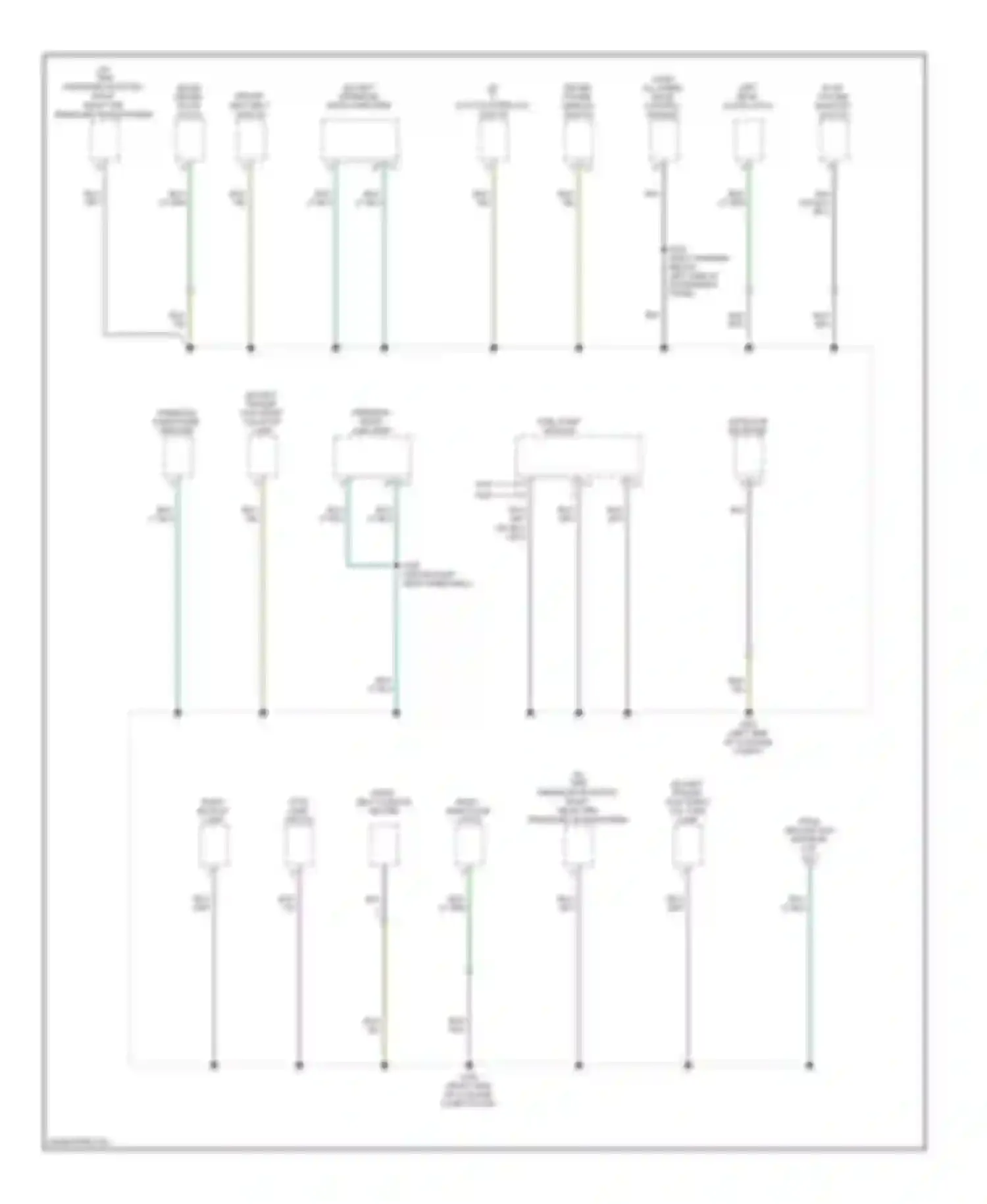 Compass Jeep I (2006-2010): Ground distribution circuit (3 of 3)