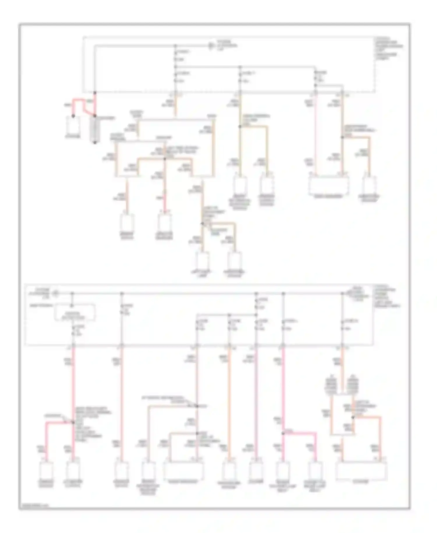 Compass Jeep I (2006-2010): Power distribution circuit (1 of 4)