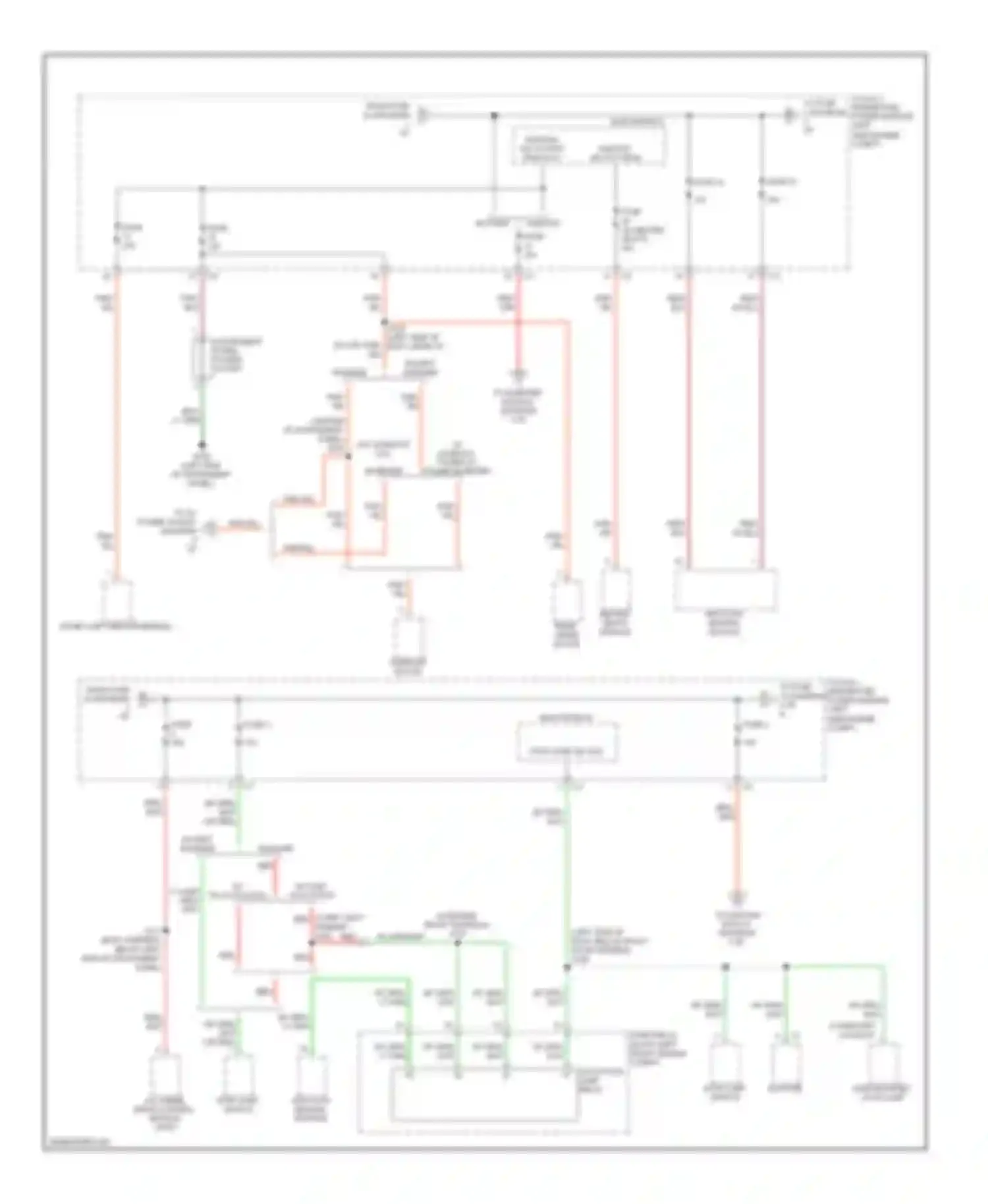Compass Jeep I (2006-2010): Power distribution circuit (2 of 4)