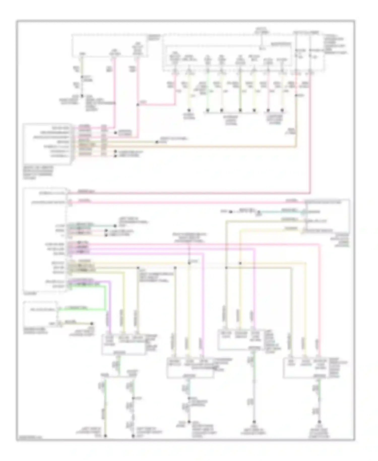 Compass Jeep I (2006-2010): Power door locks circuit