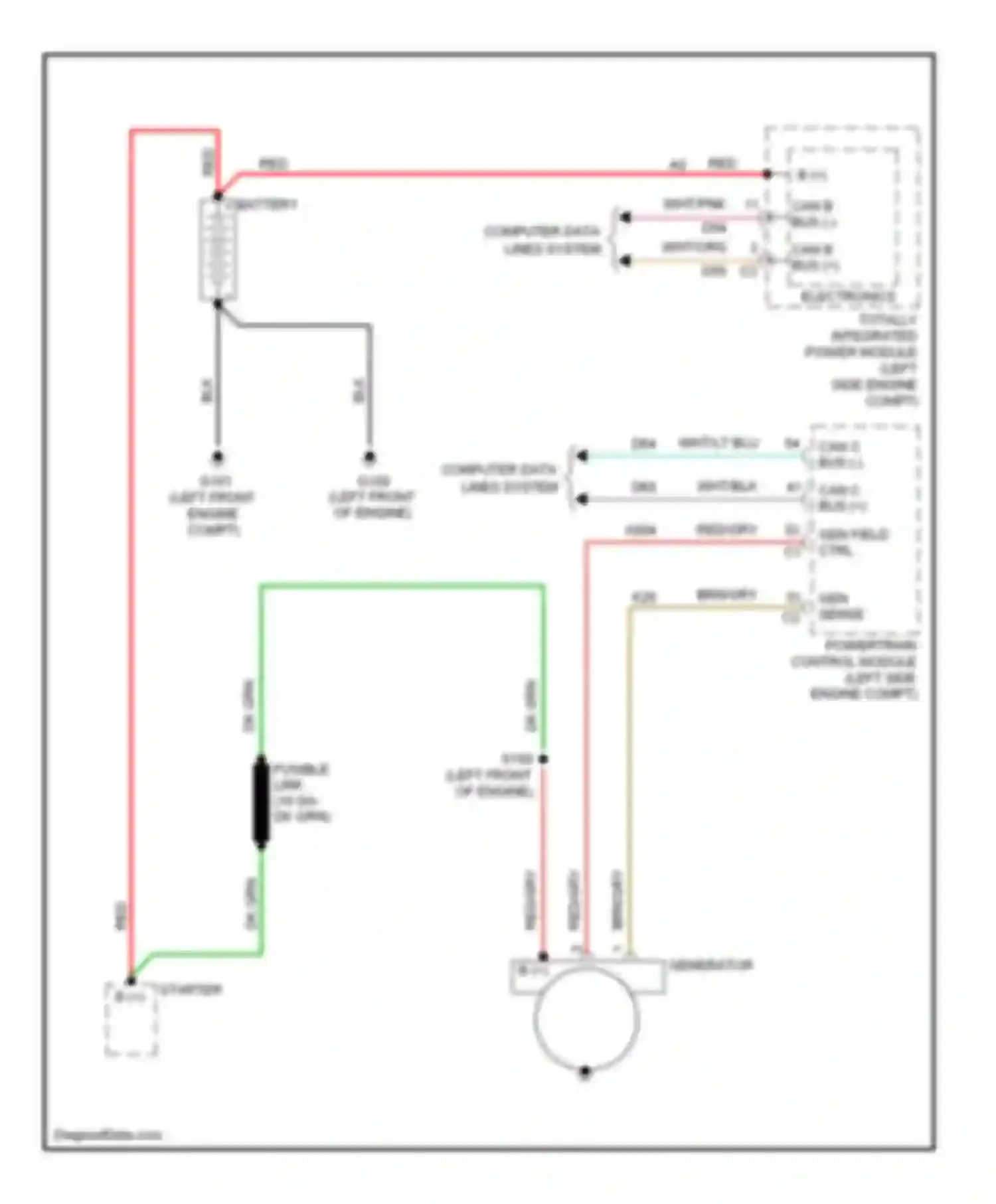 Compass Jeep I (2006-2010): Charging circuit