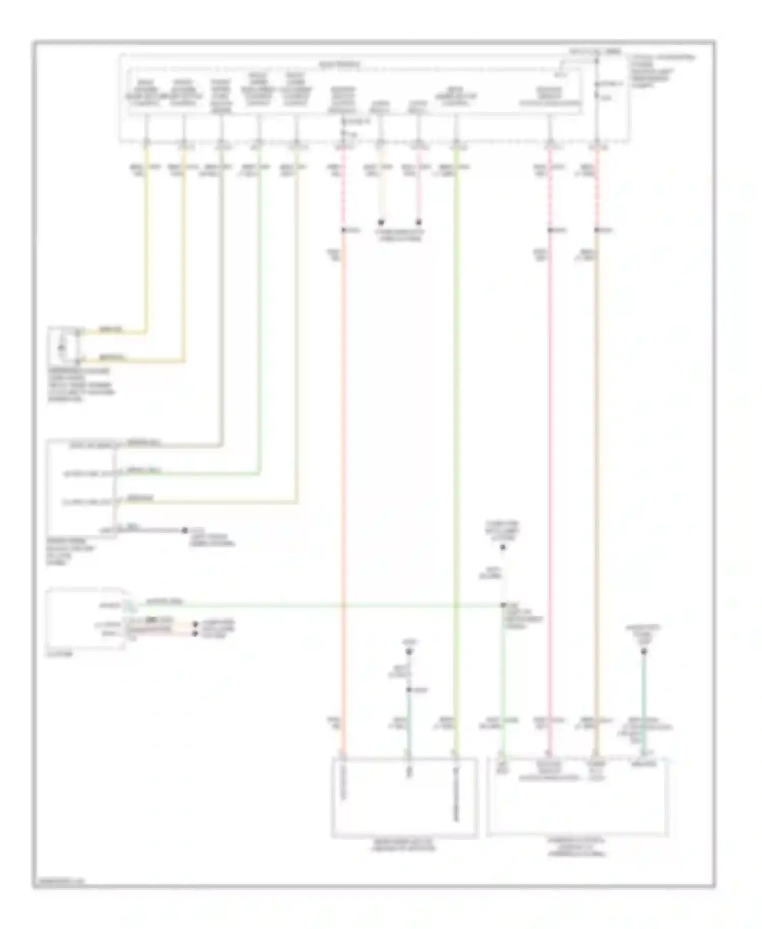 Compass Jeep I (2006-2010): Wiper/washer circuit