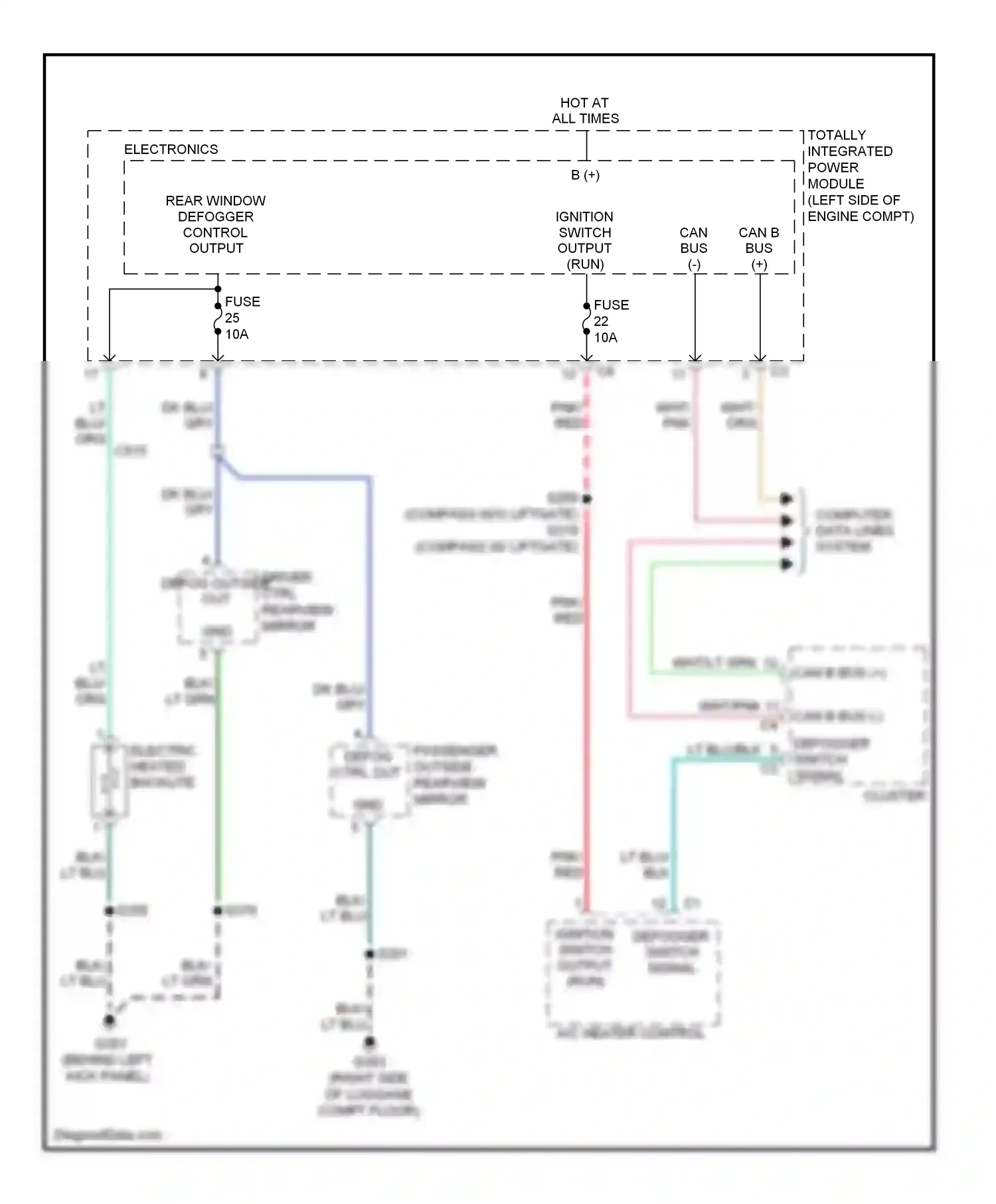 Jeep Compass I (2006-2010) electronics wiring diagram  (4 of 24)