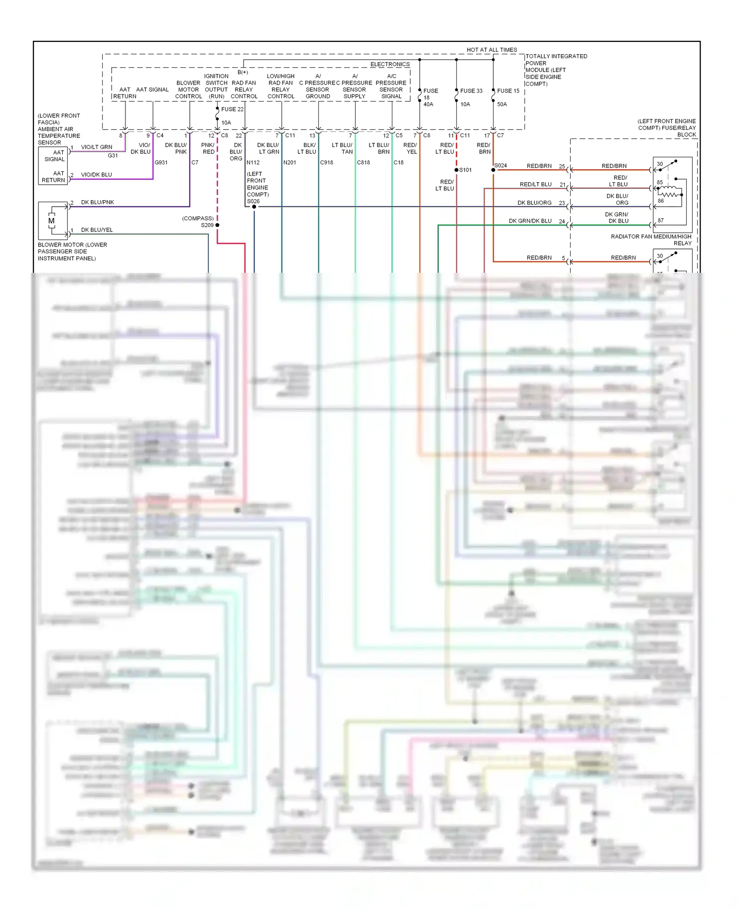 Jeep Compass I (2006-2010) electronics wiring diagram  (6 of 24)