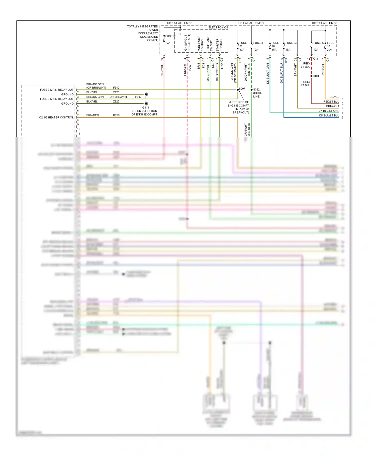 Jeep Compass I (2006-2010) electronics wiring diagram  (7 of 24)