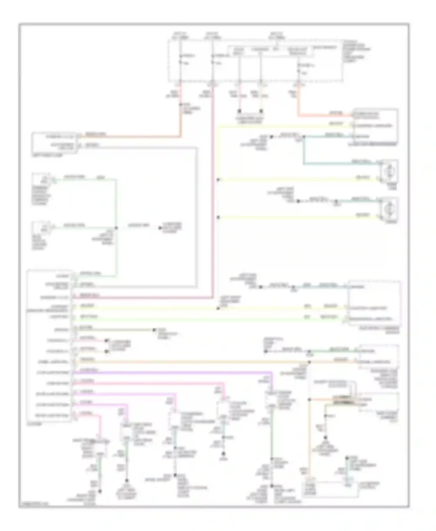 Wiring diagram except base for Jeep Compass I (2006-2010) (4 of 6)