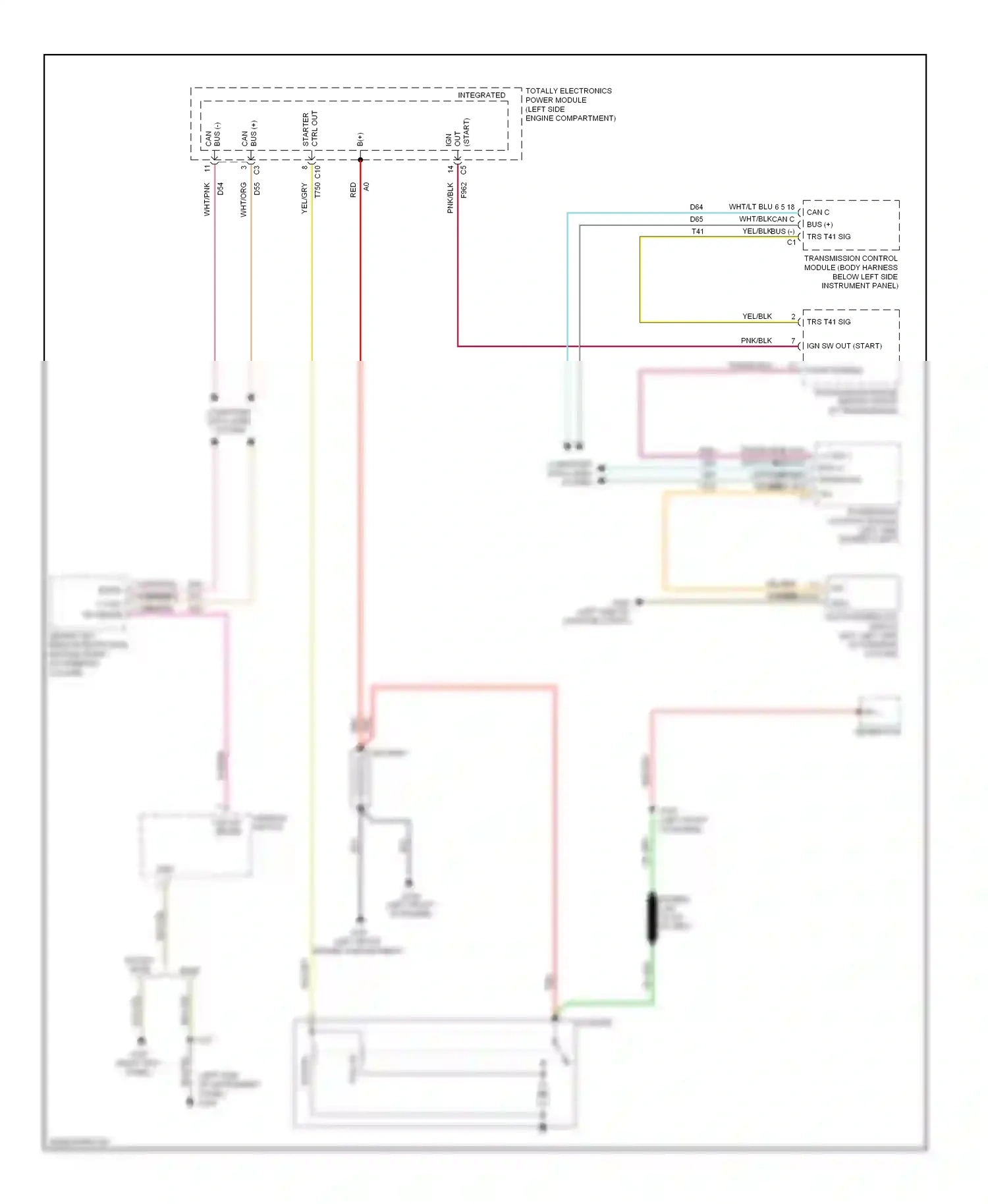 Jeep Compass I (2006-2010) powertrain control module (left side engine compt) wiring diagram  (5 of 9)