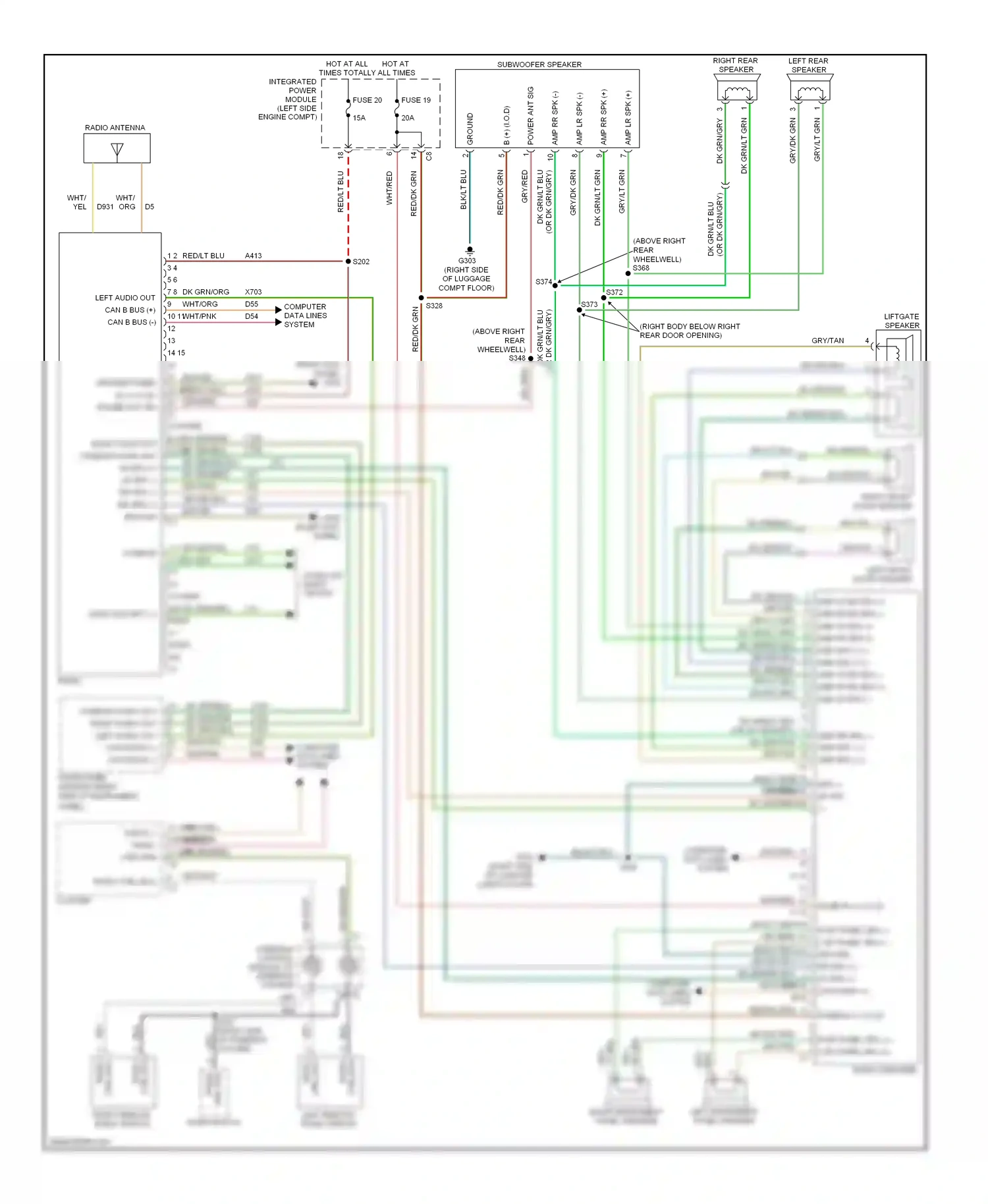 Jeep Compass I (2006-2010) steering control module (at steering column) wiring diagram  (7 of 12)