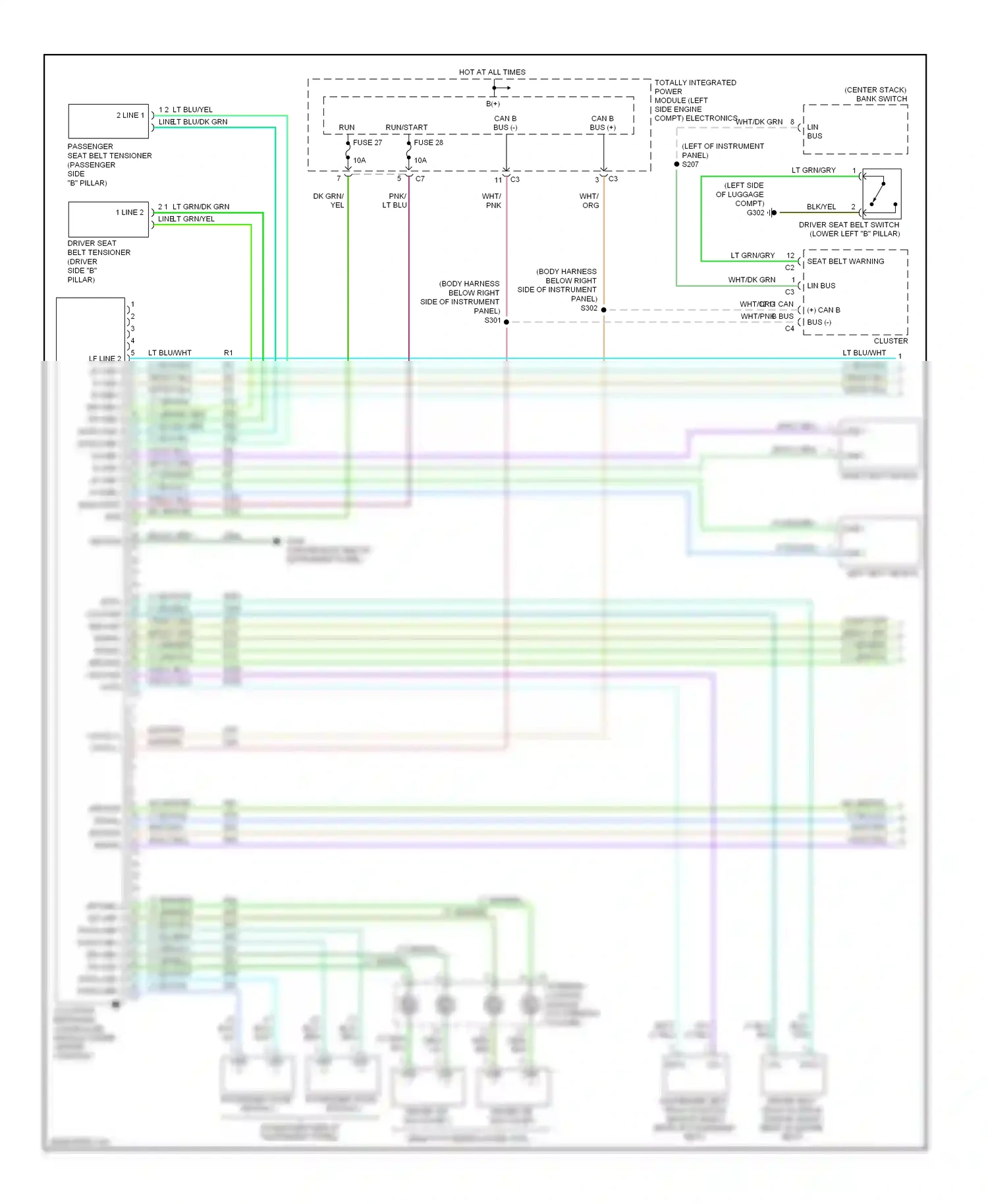 Jeep Compass I (2006-2010) steering control module (at steering column) wiring diagram  (8 of 12)