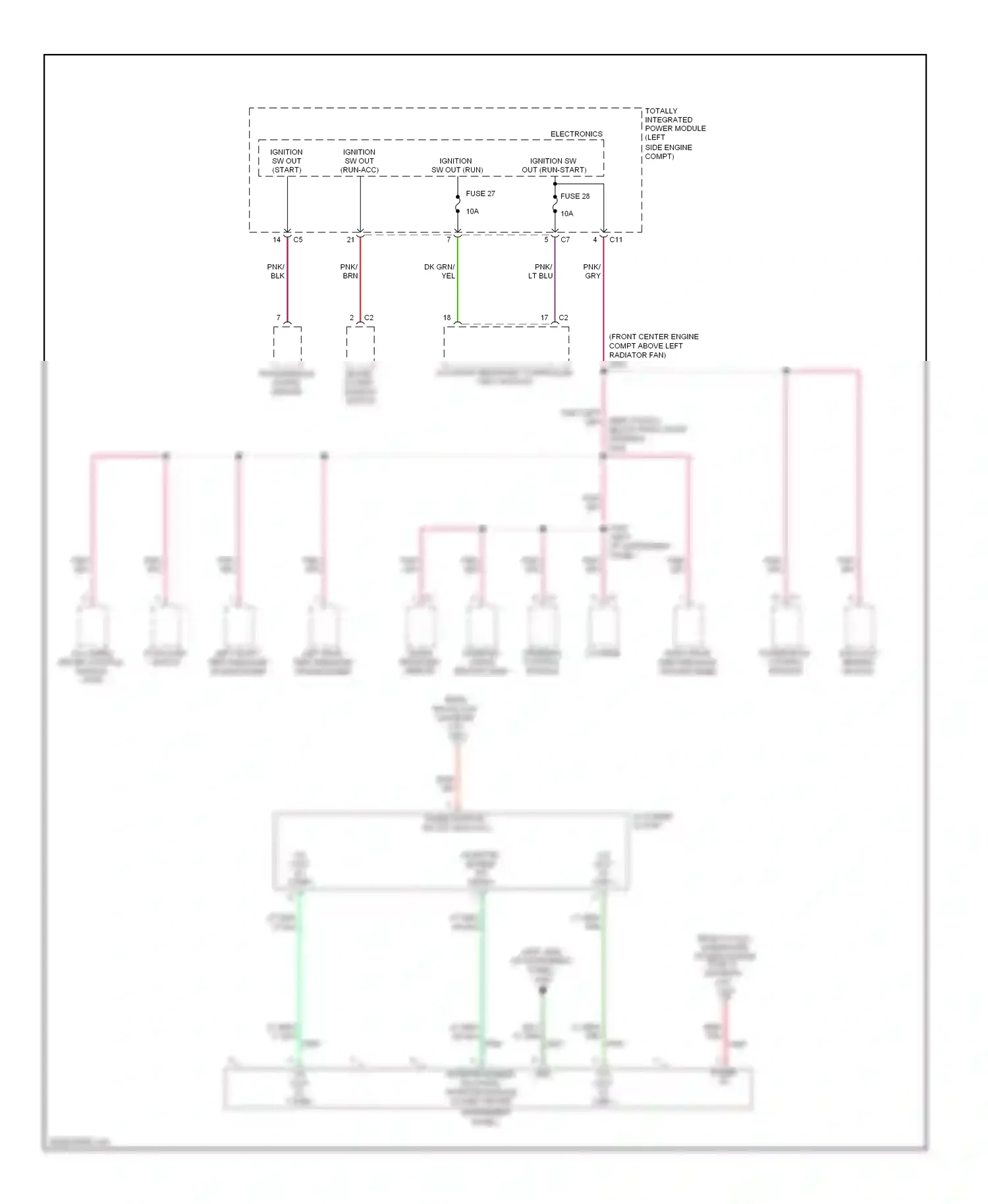 Jeep Compass I (2006-2010) totally integrated power module (left side engine compt) wiring diagram  (18 of 33)