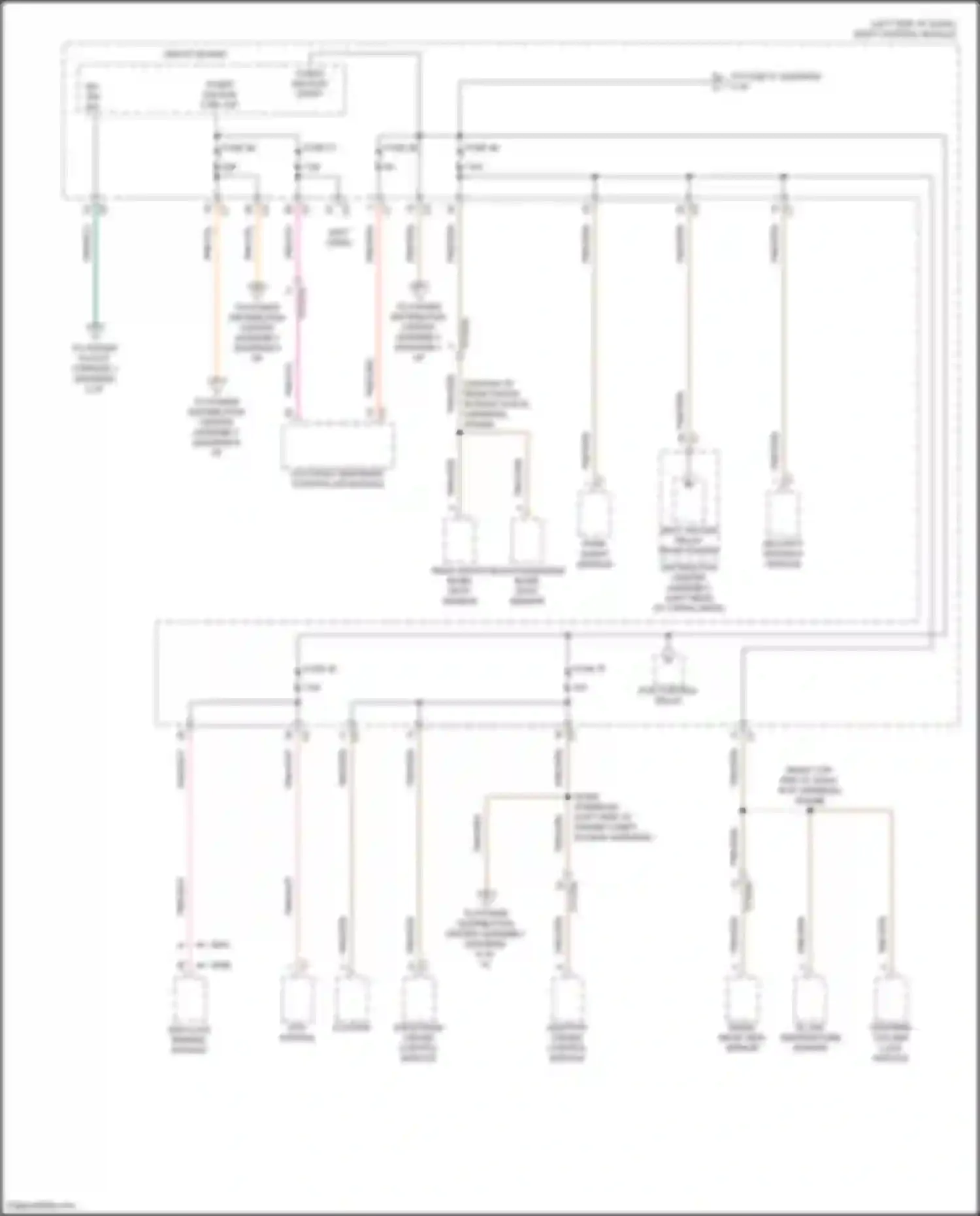 Compass Jeep II facelift (2020-2024): Power distribution circuit (3 of 6)