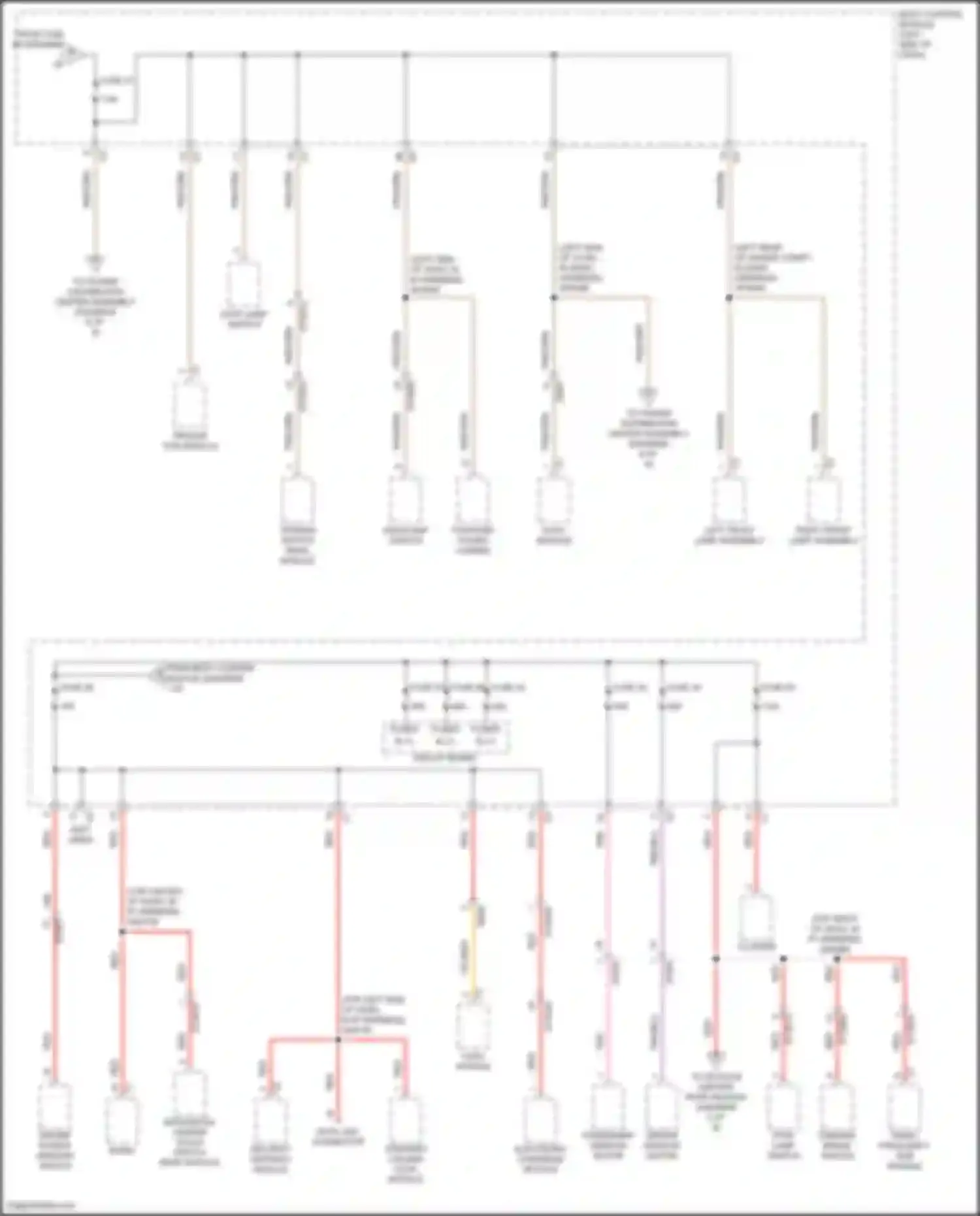 Compass Jeep II facelift (2020-2024): Power distribution circuit (4 of 6)