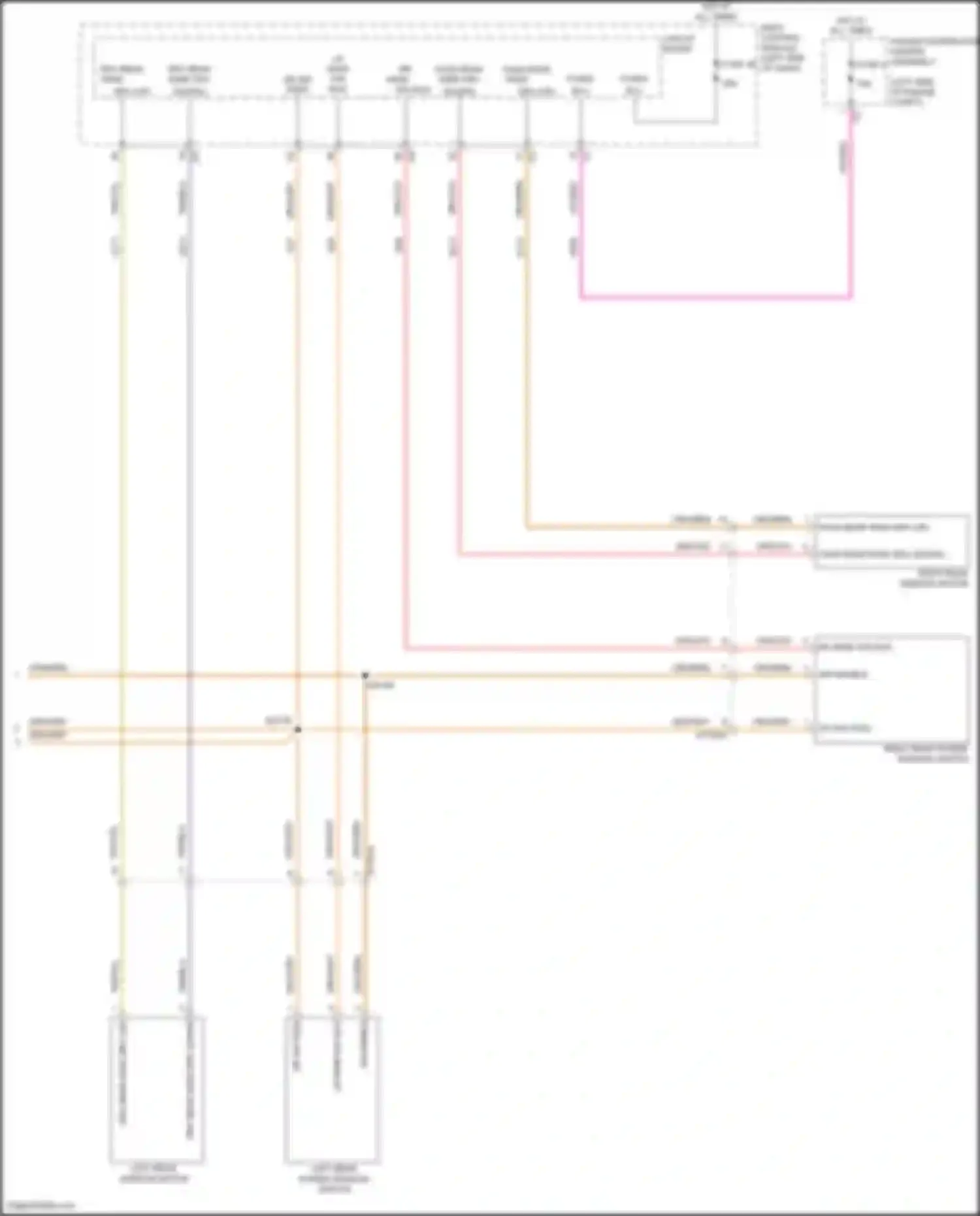 Compass Jeep II facelift (2020-2024): Power windows circuit (2 of 2)
