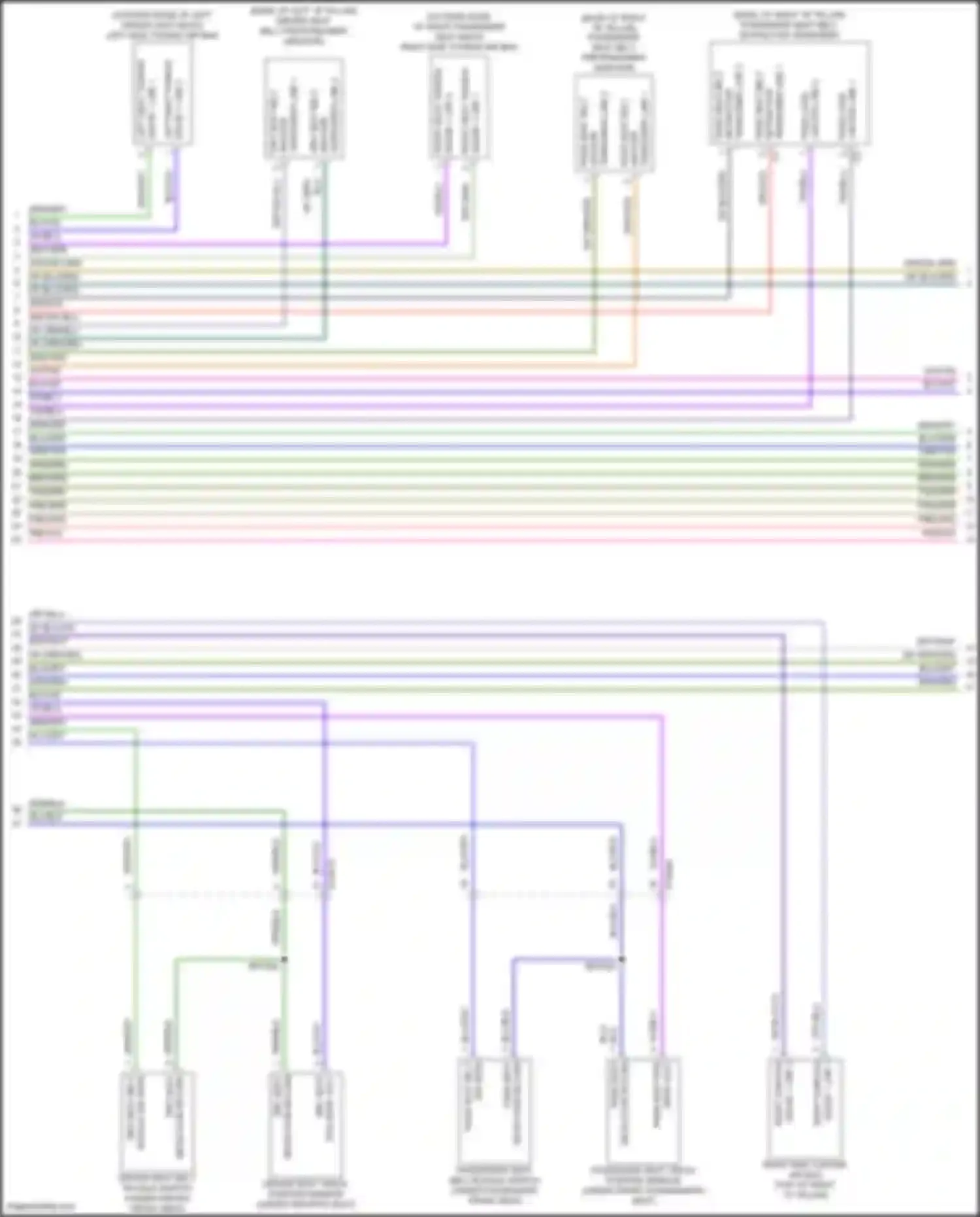 Wiring diagram buckle sw sens for Jeep Compass II facelift (2020-2024) (1 of 1)