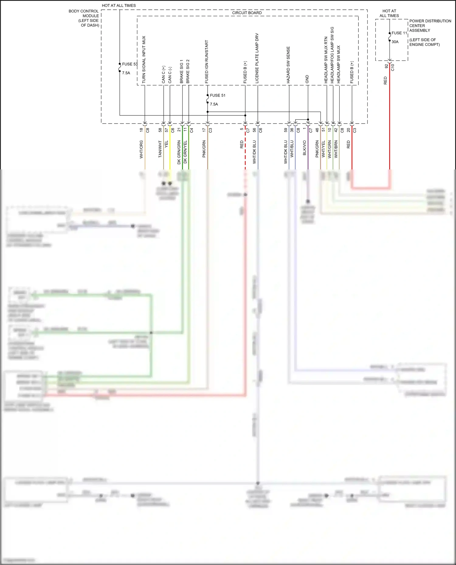 Jeep Compass II facelift (2020-2024) computer data lines system wiring diagram  (4 of 77)