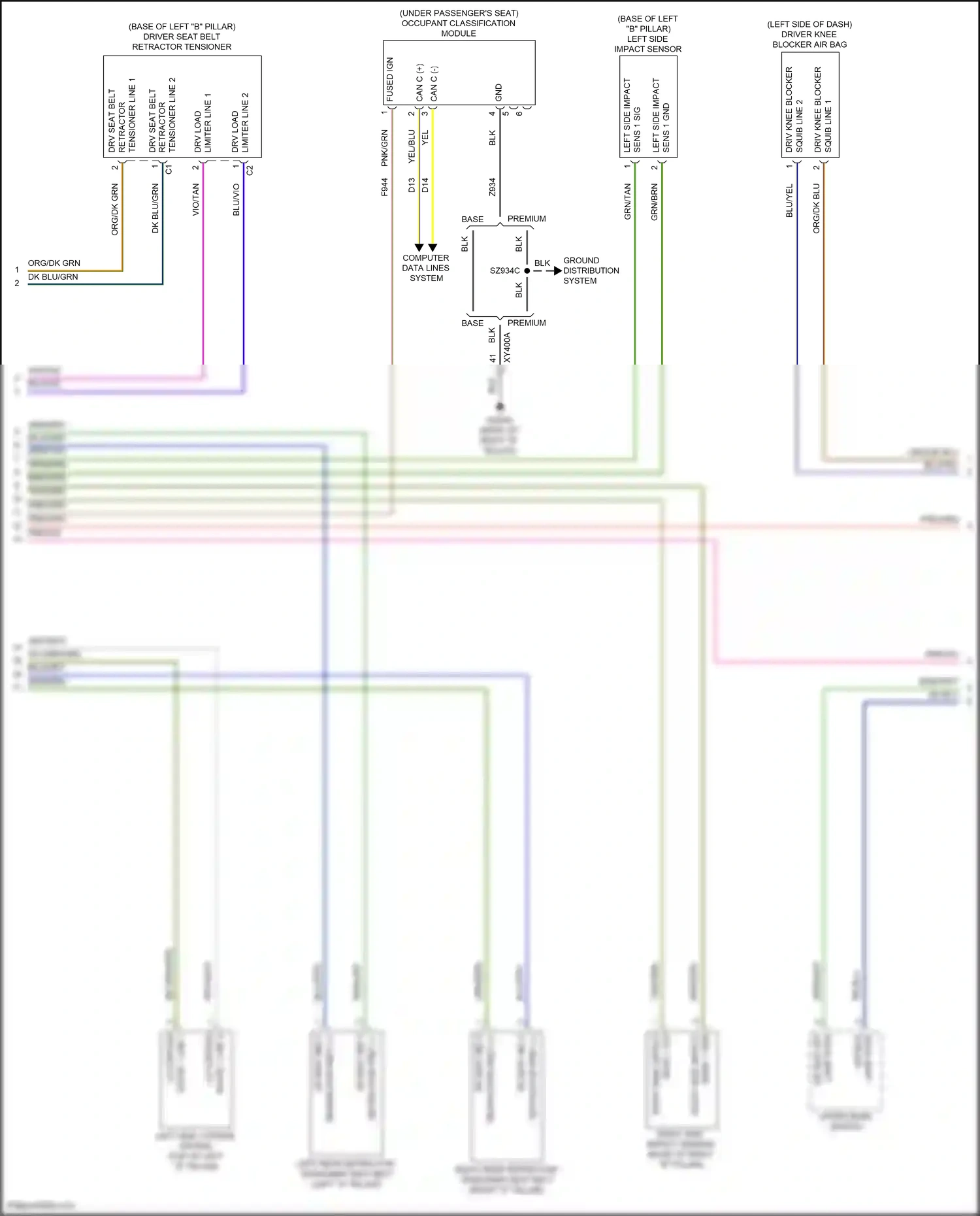 Jeep Compass II facelift (2020-2024) computer data lines system wiring diagram  (48 of 77)