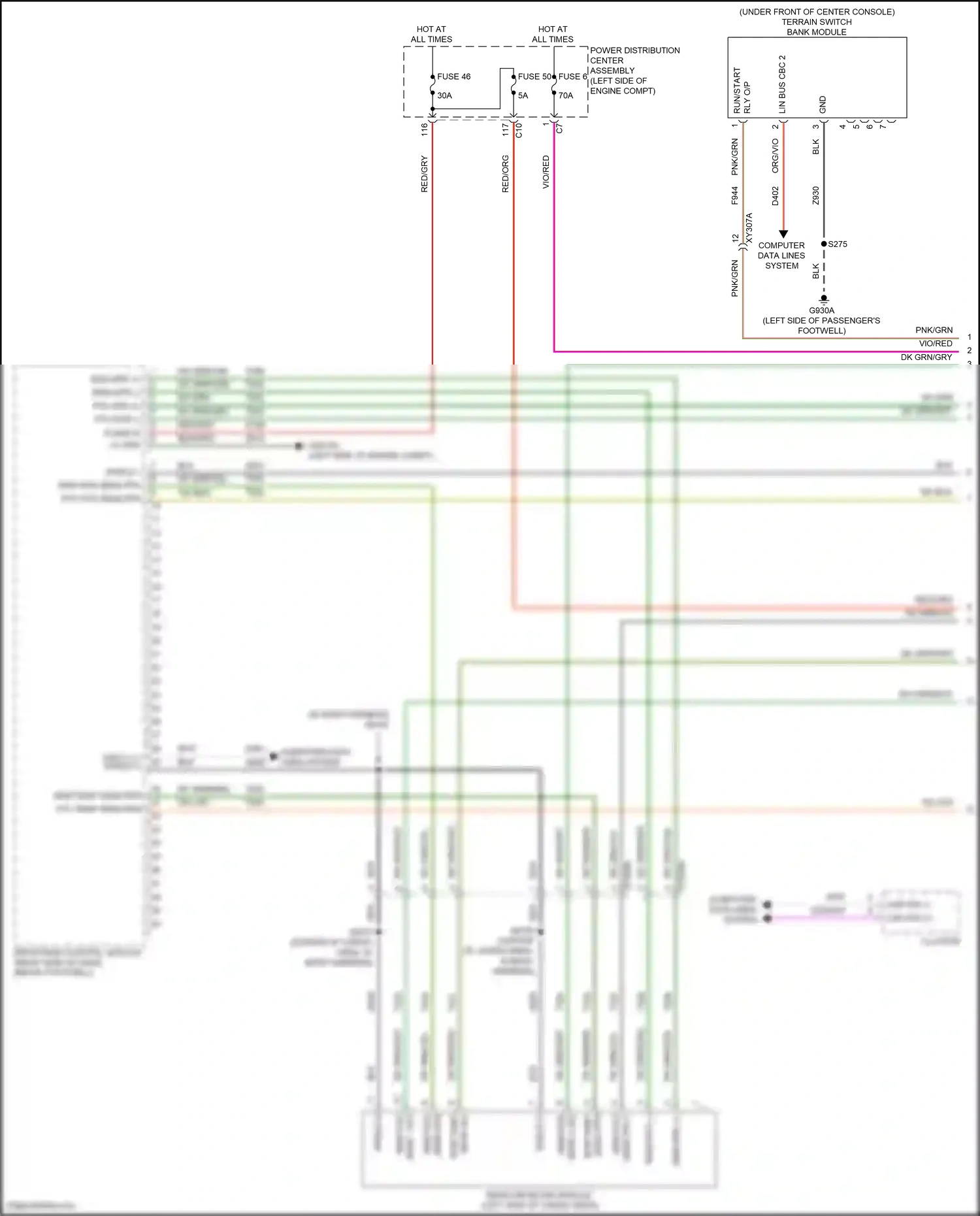 Jeep Compass II facelift (2020-2024) drivetrain control module wiring diagram  (4 of 5)