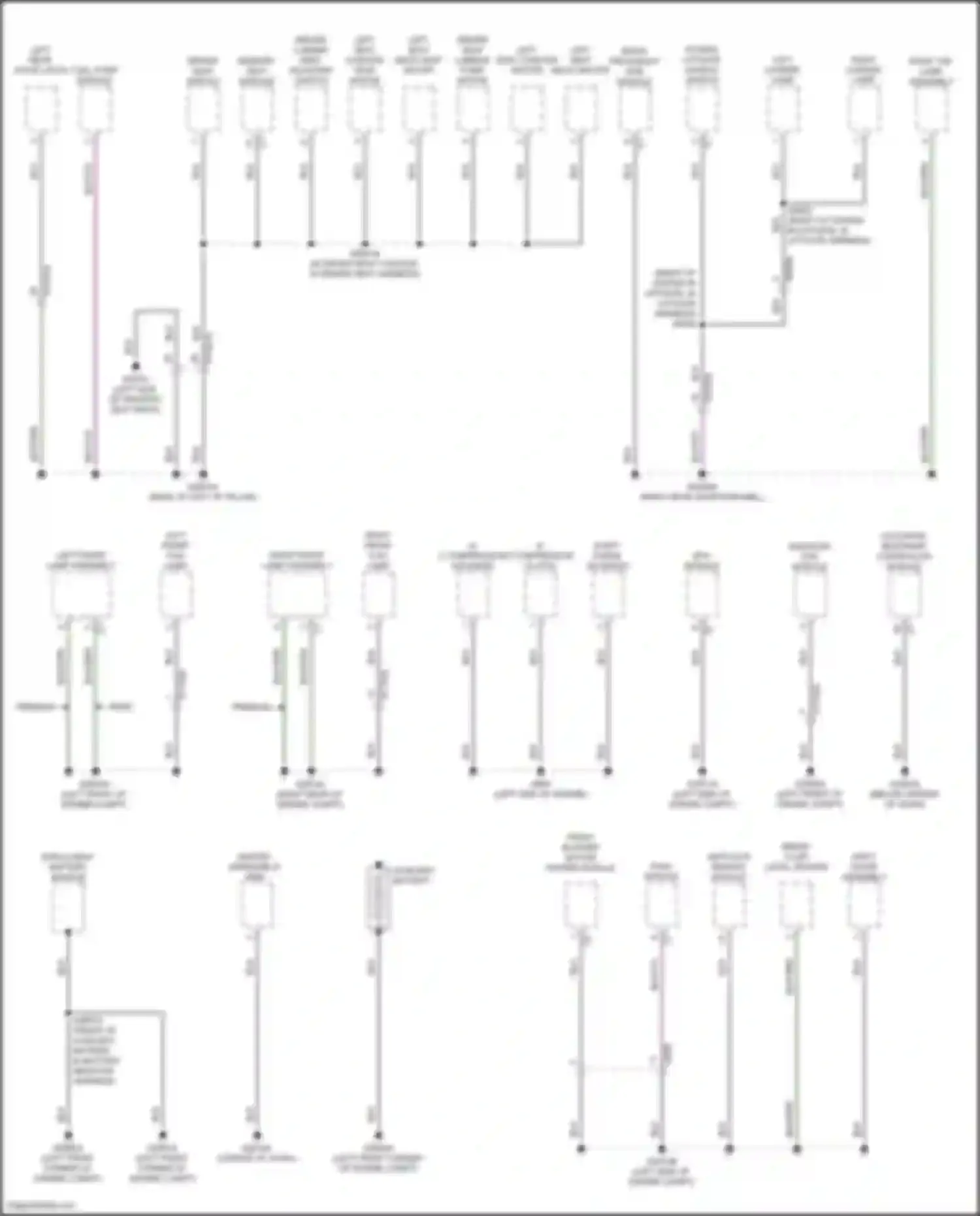 Wiring diagram left rear door latch for Jeep Compass II facelift (2020-2024) (2 of 6)