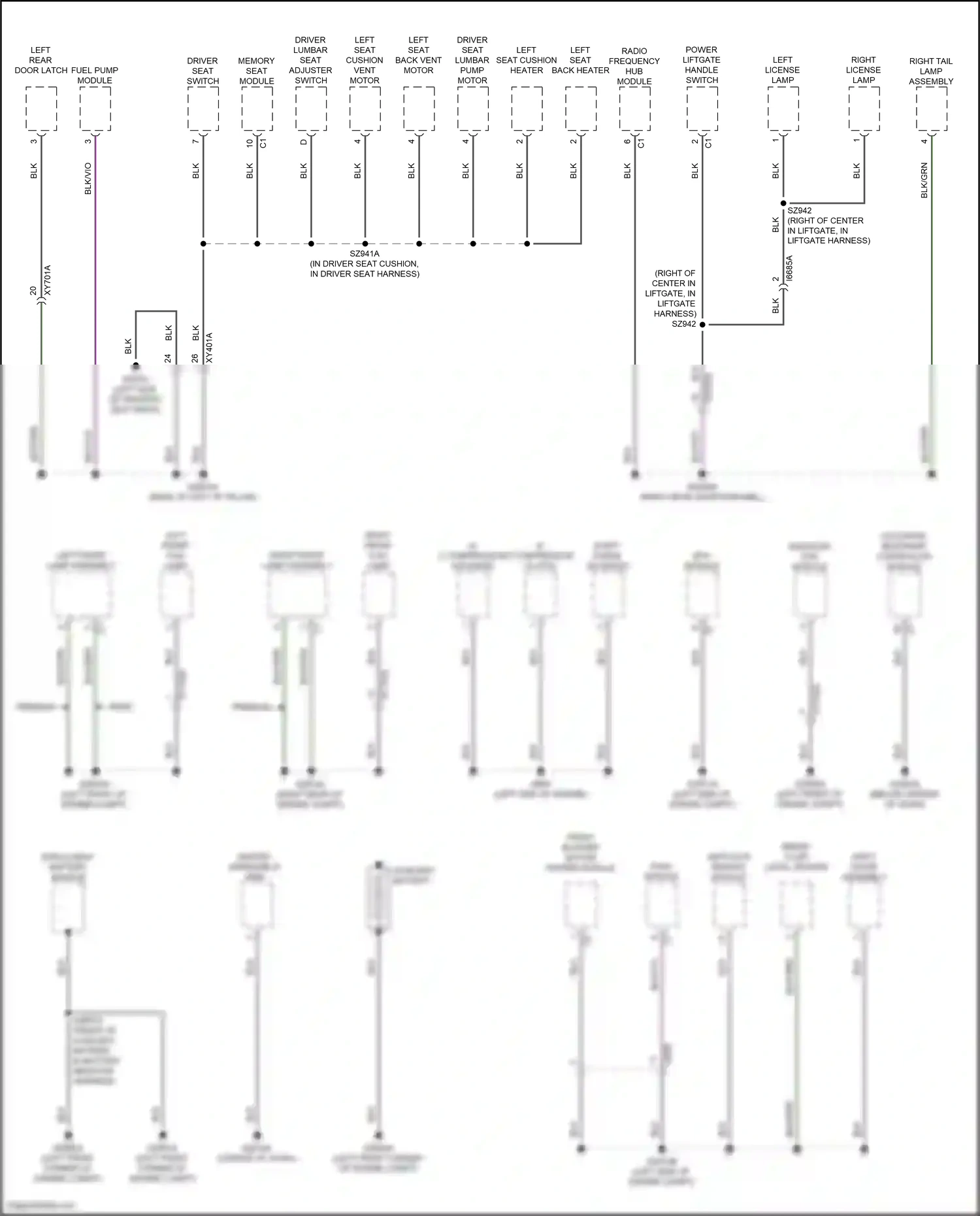 Jeep Compass II facelift (2020-2024) occupant restraint controller module wiring diagram  (2 of 5)