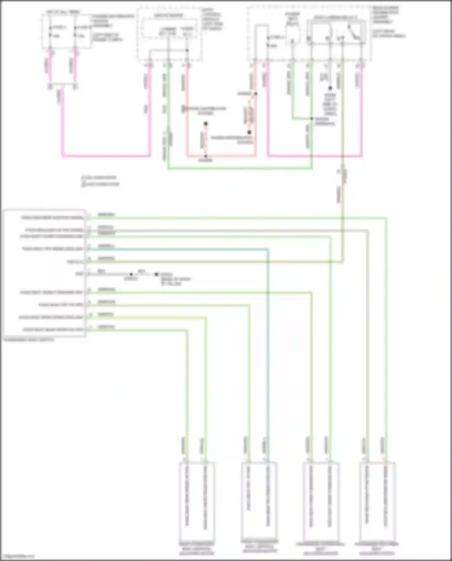 Wiring diagram pass seat rear riser up drv for Jeep Compass II facelift (2020-2024) (1 of 1)