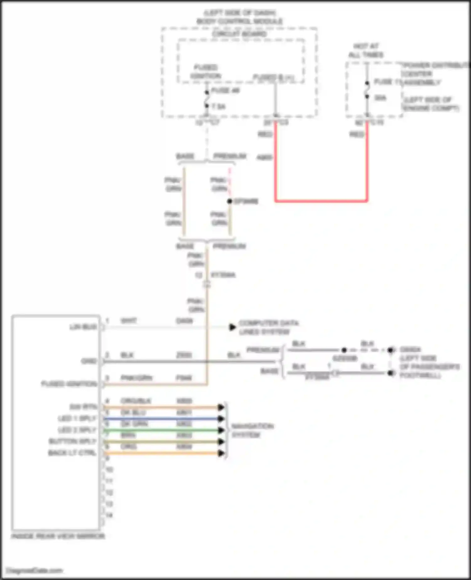 Wiring diagram pnk/grn for Jeep Compass II facelift (2020-2024) (41 of 47)