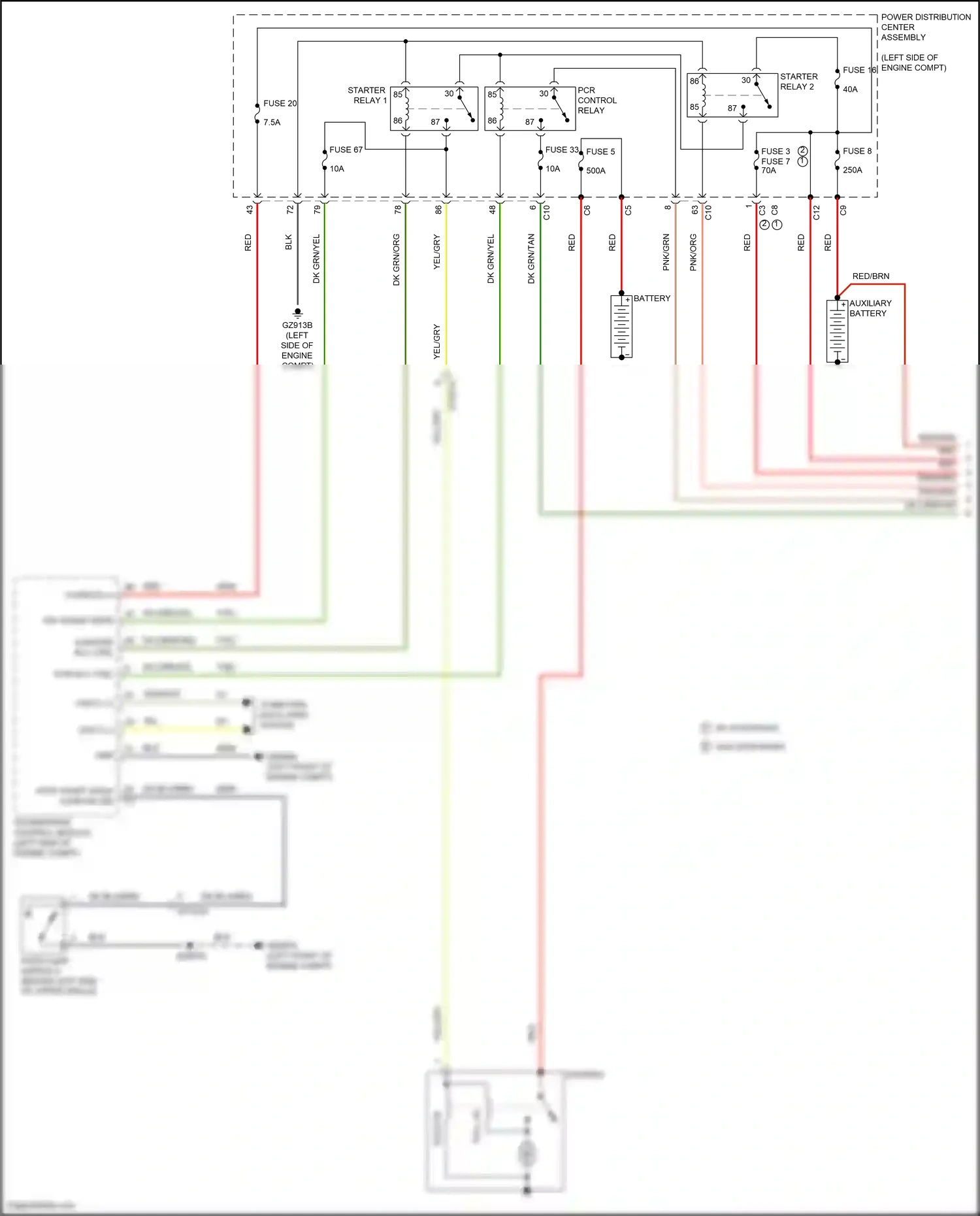 Jeep Compass II facelift (2020-2024) powertrain control module wiring diagram  (10 of 15)