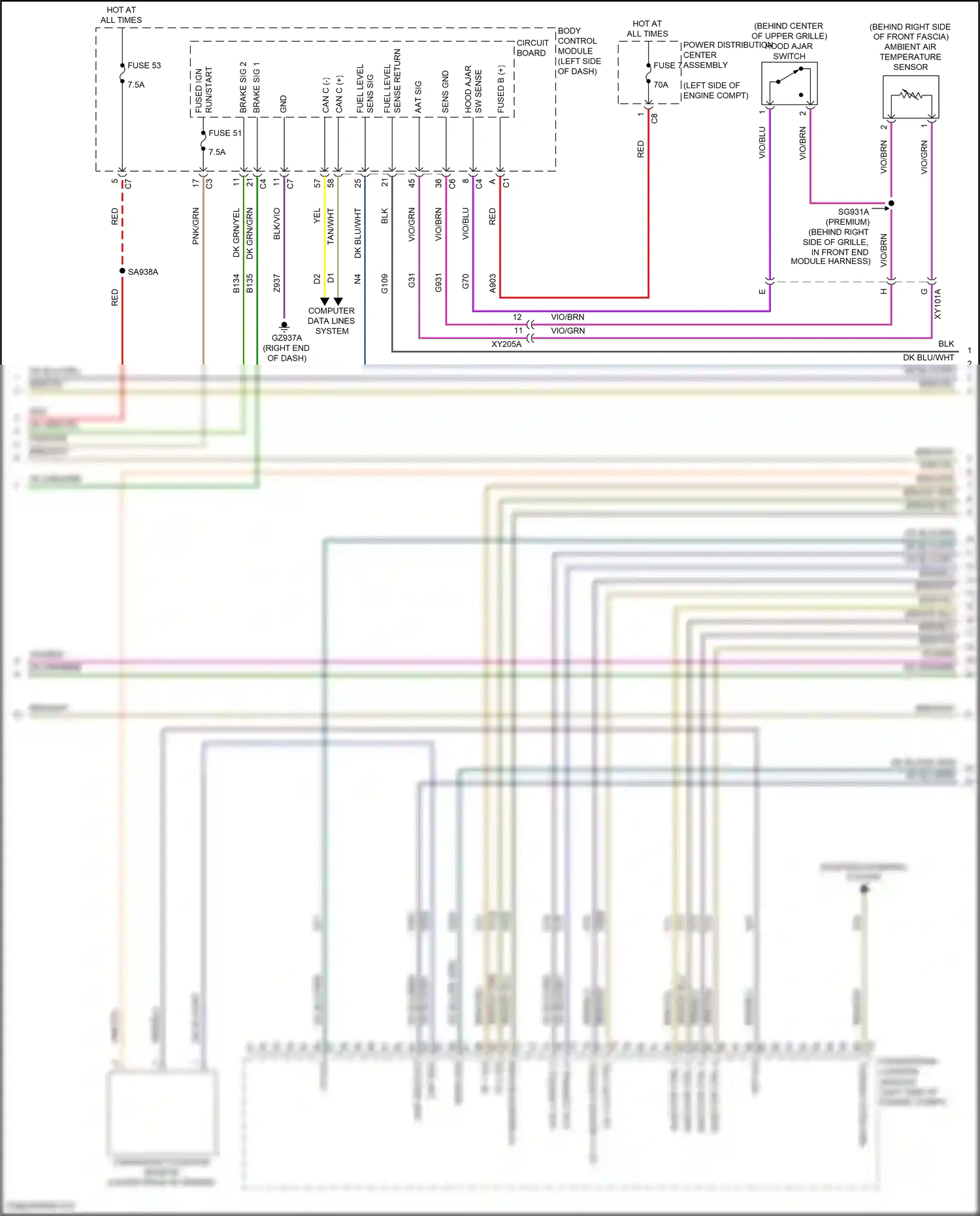 Jeep Compass II facelift (2020-2024) powertrain control module wiring diagram  (14 of 15)