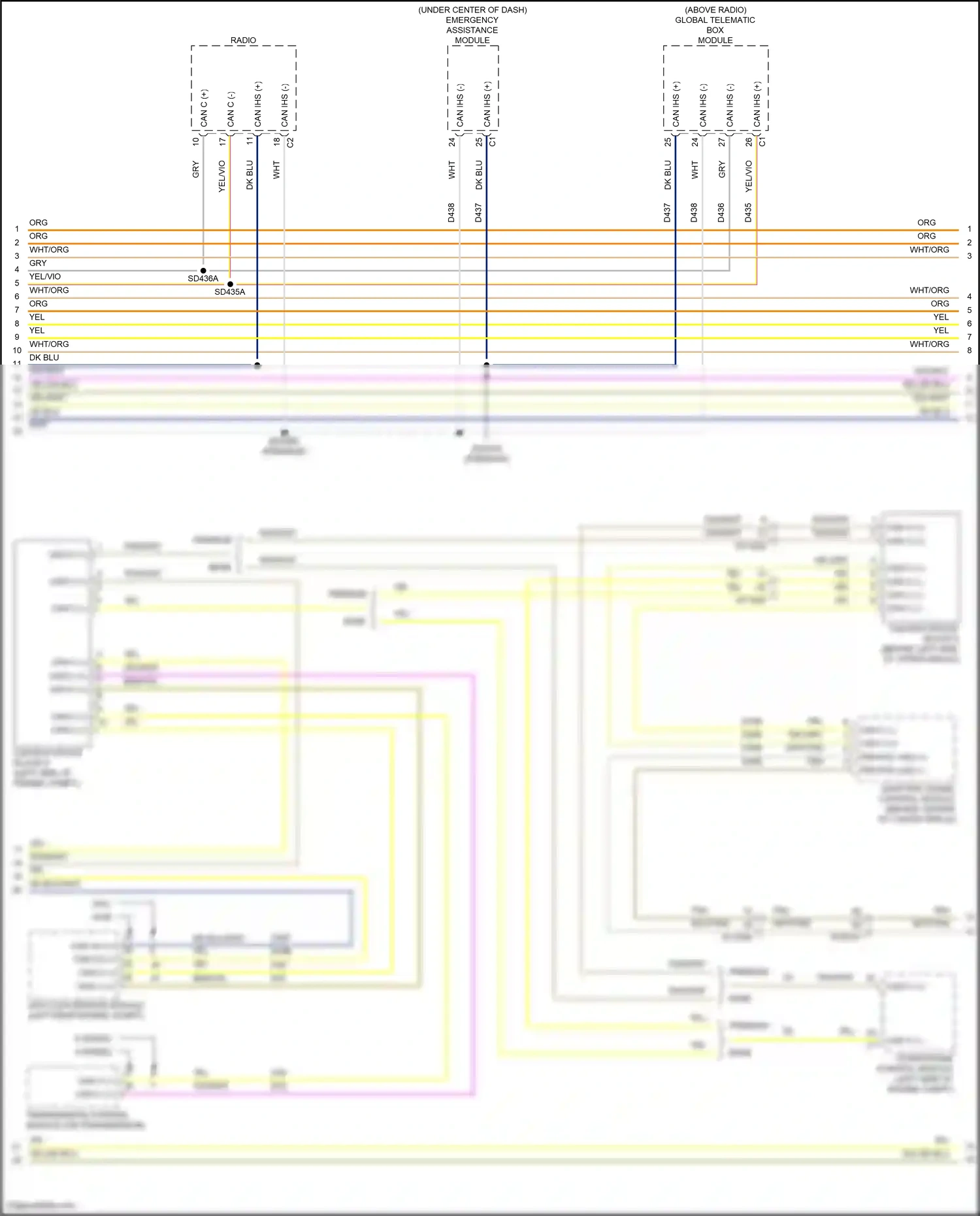 Jeep Compass II facelift (2020-2024) powertrain control module wiring diagram  (4 of 15)