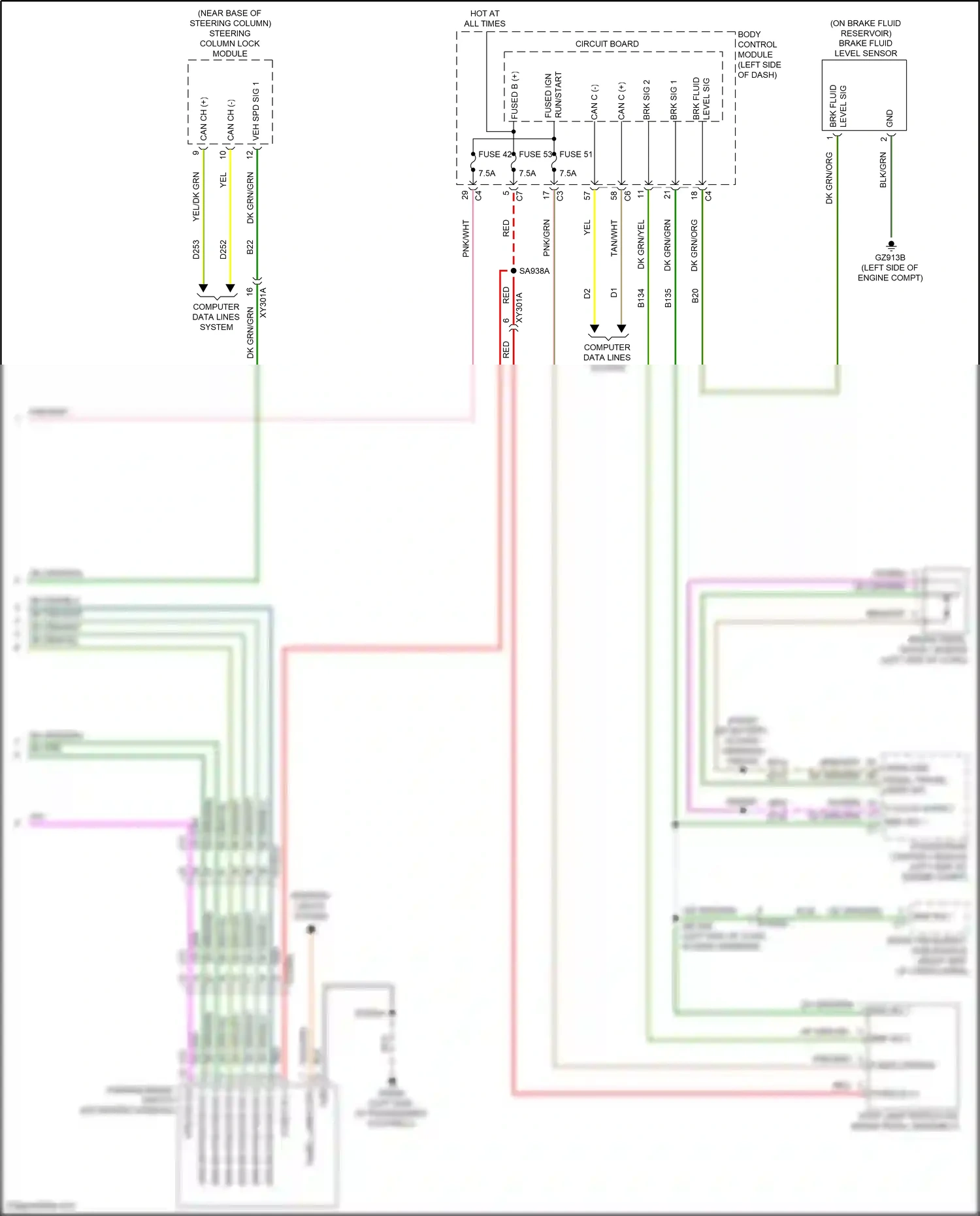 Jeep Compass II facelift (2020-2024) powertrain control module wiring diagram  (2 of 15)