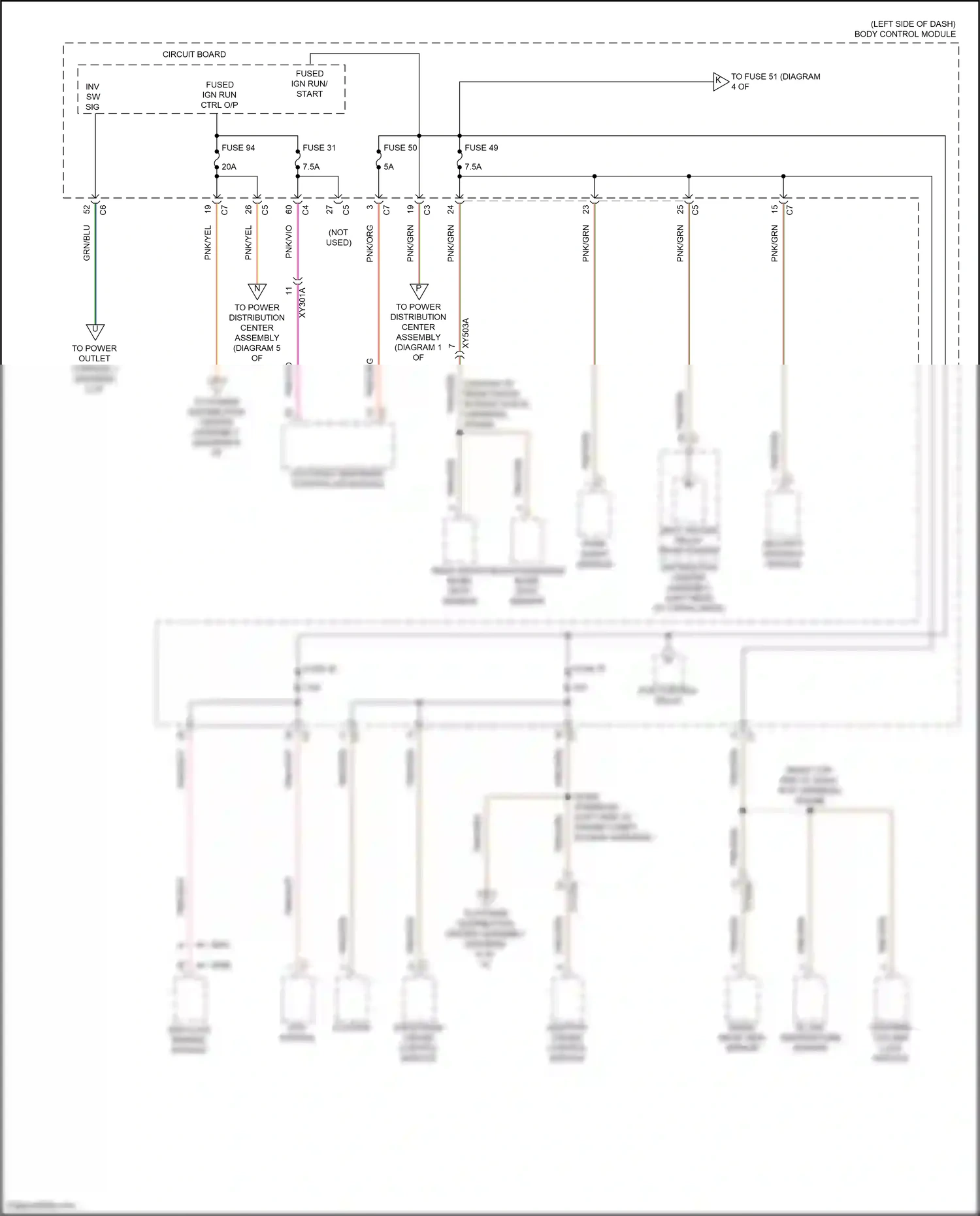 Jeep Compass II facelift (2020-2024) security gateway module wiring diagram  (2 of 3)