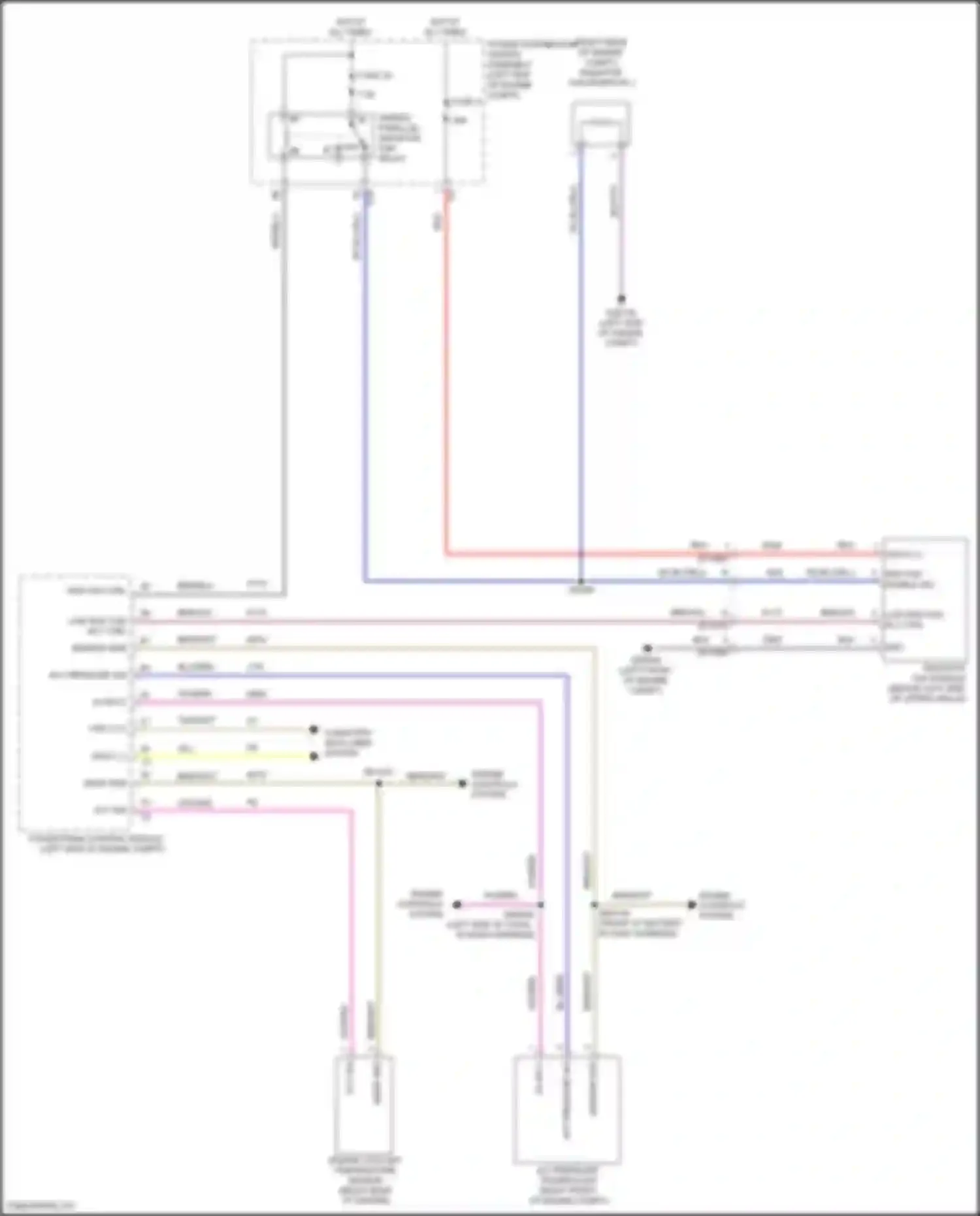 Wiring diagram series/ parallel radiator fan relay for Jeep Compass II facelift (2020-2024) (2 of 2)