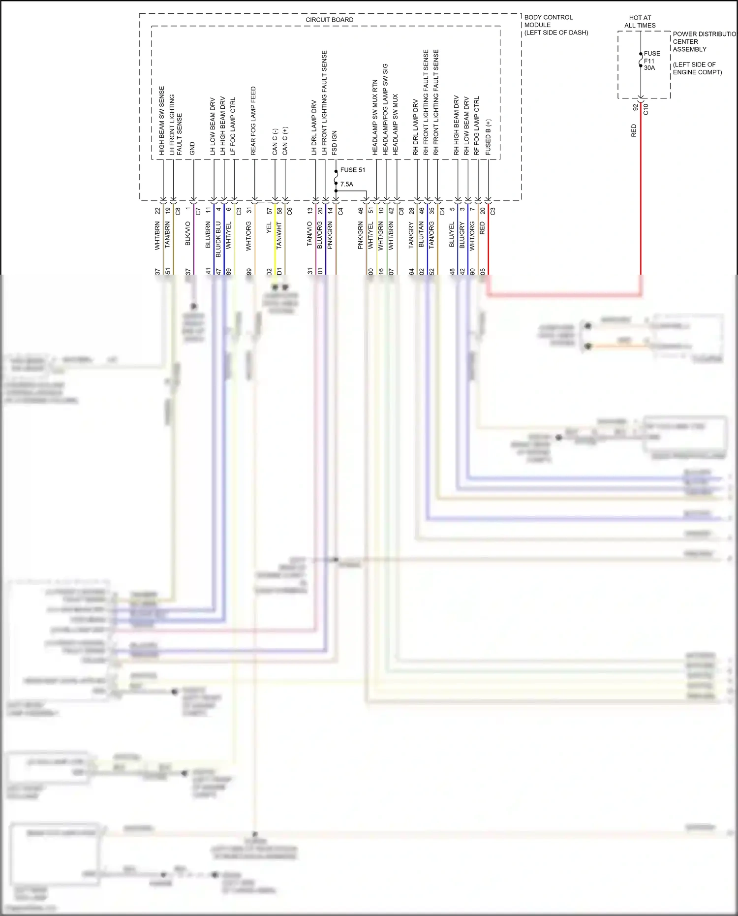 Jeep Compass II facelift (2020-2024) steering column control module wiring diagram  (13 of 15)