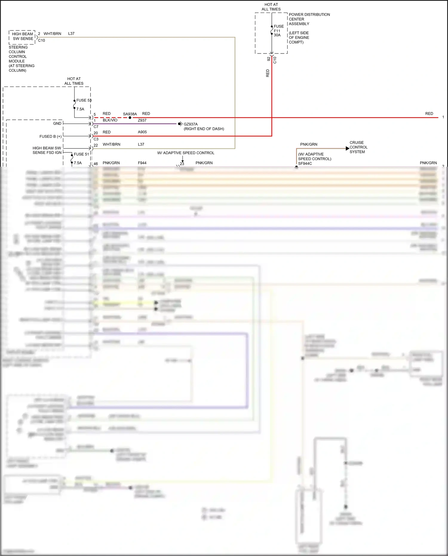 Jeep Compass II facelift (2020-2024) steering column control module wiring diagram  (12 of 15)