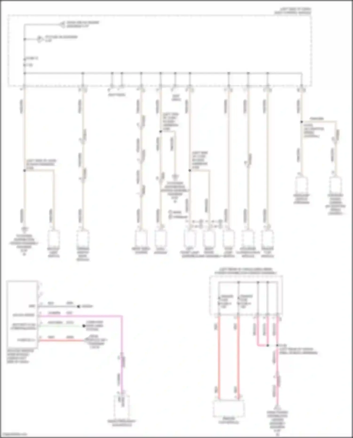 Wiring diagram backup lamp switch for Jeep Compass II (2016-2022) (2 of 2)