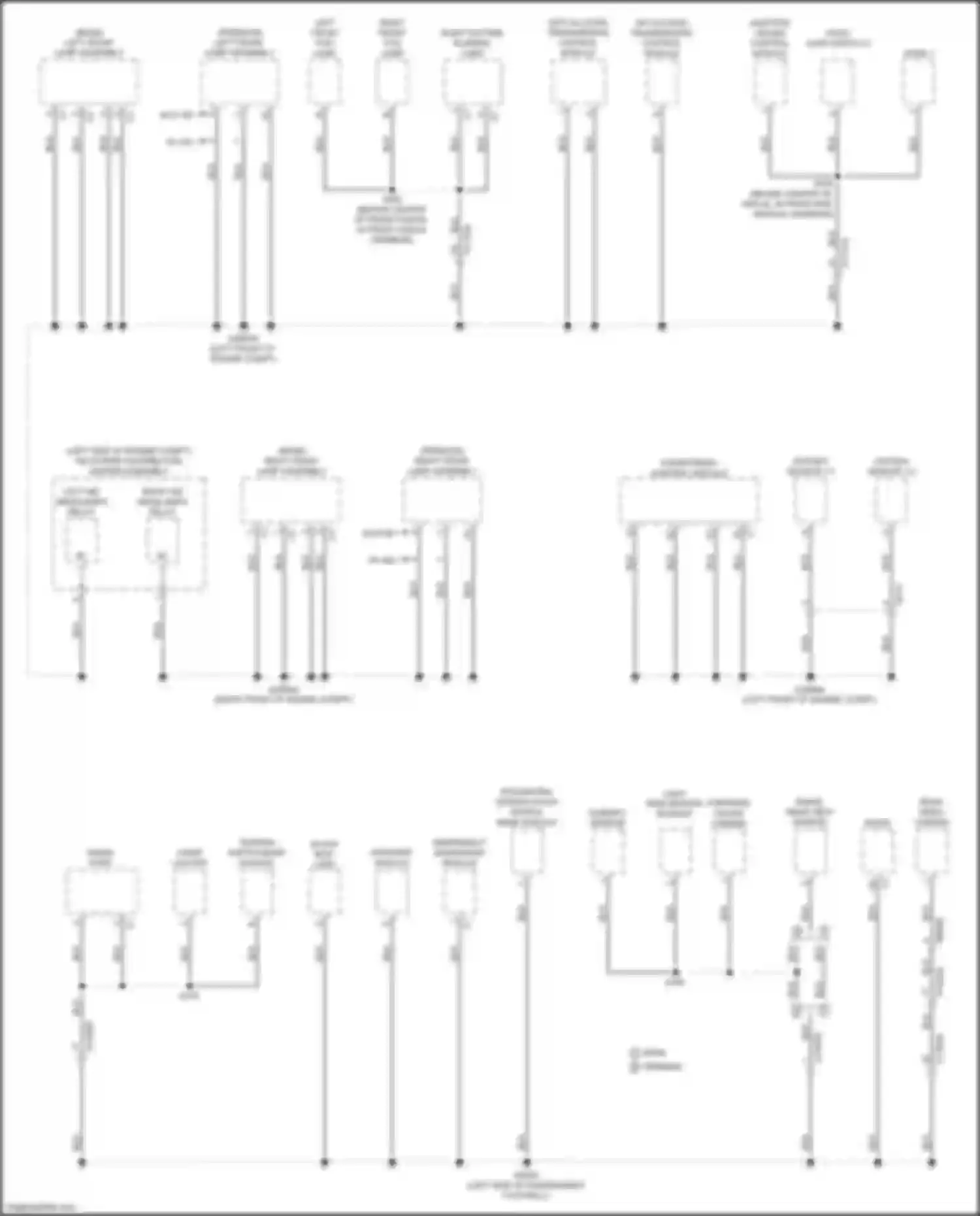 Wiring diagram integrated center stack switch bank module for Jeep Compass II (2016-2022) (3 of 6)