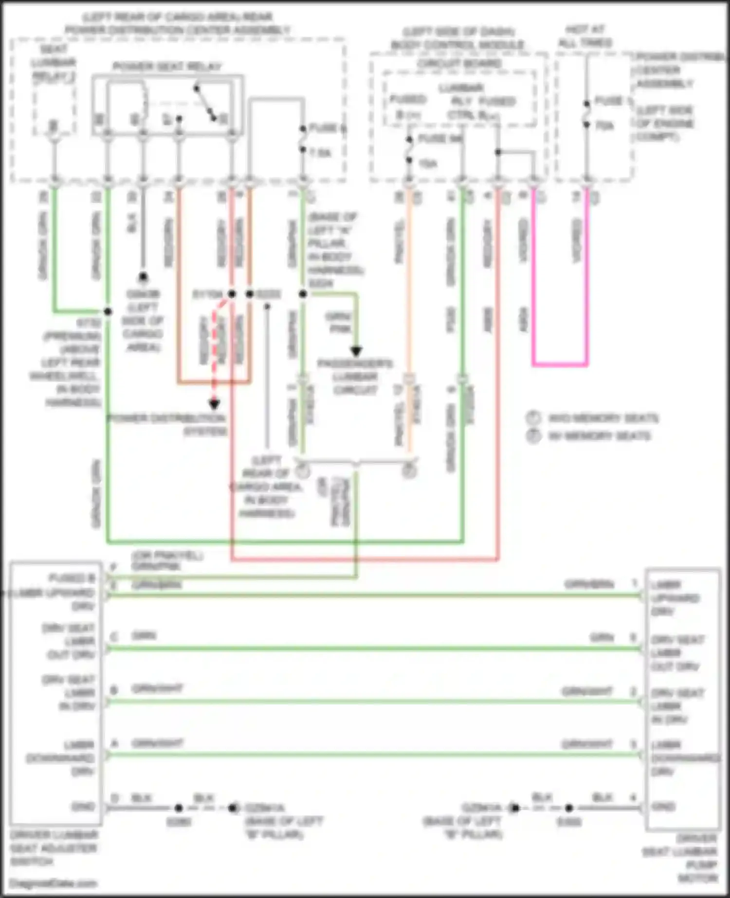 Wiring diagram lmbr downward drv for Jeep Compass II (2016-2022) (1 of 1)