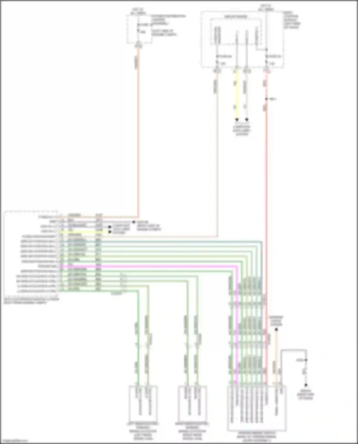 Wiring diagram rh epb actuator b ctrl for Jeep Compass II (2016-2022) (2 of 2)
