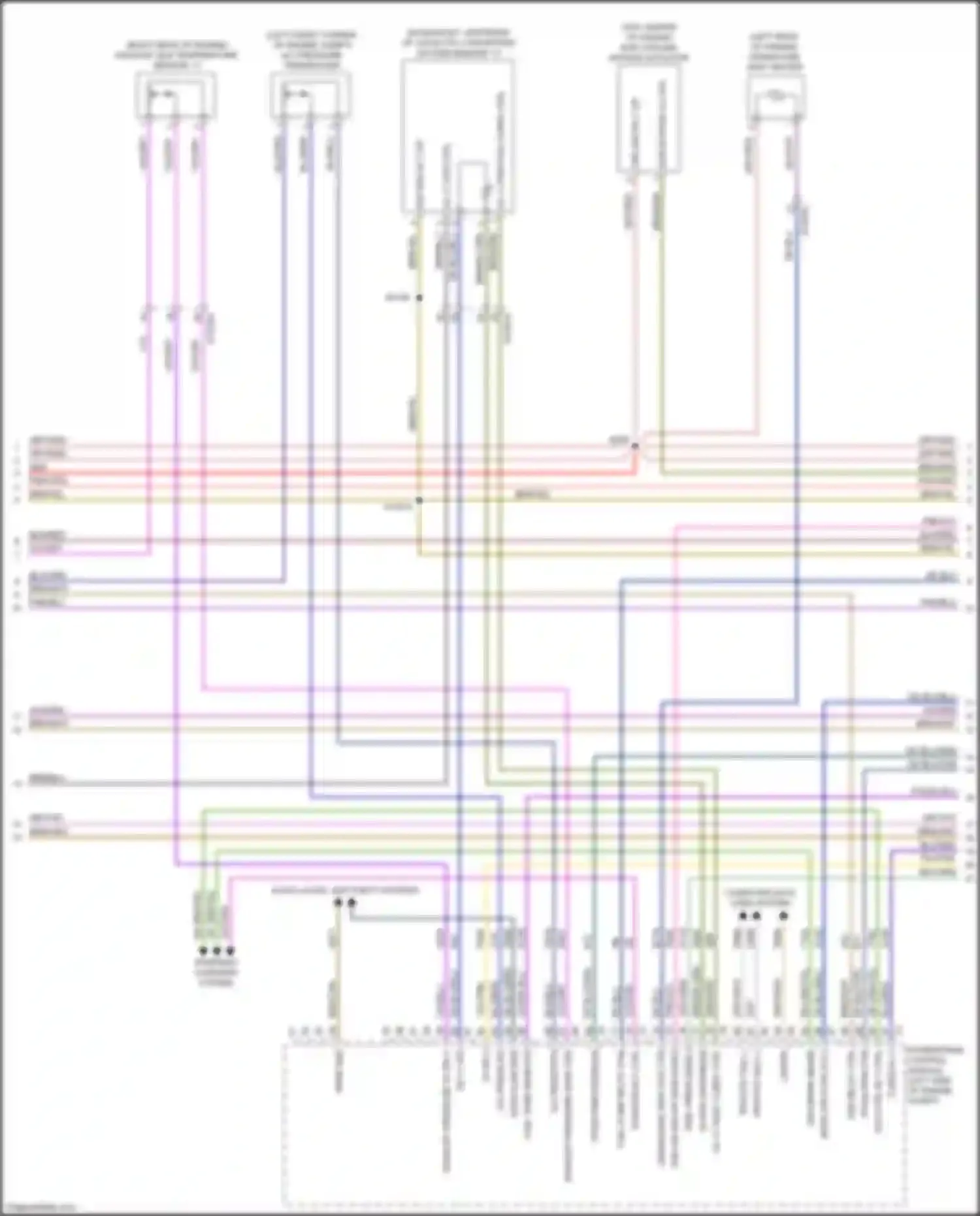 Wiring diagram door locks, anti-theft systems for Jeep Gladiator JT (2019-2023) (3 of 3)